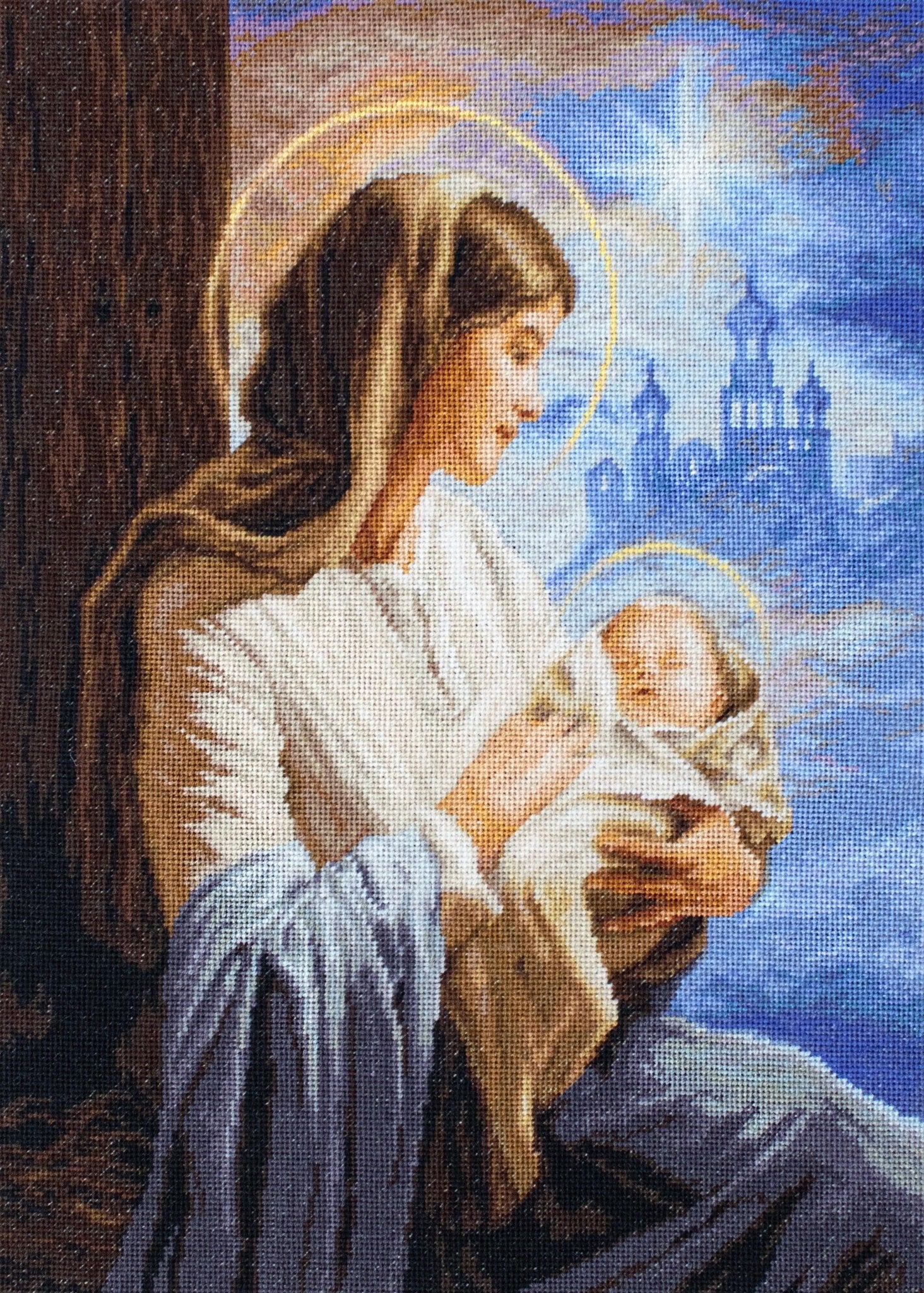 Cross Stitch Kit Luca - S - Saint Mary and The Child, GOLD Collection, B617 - Luca - S Yarns