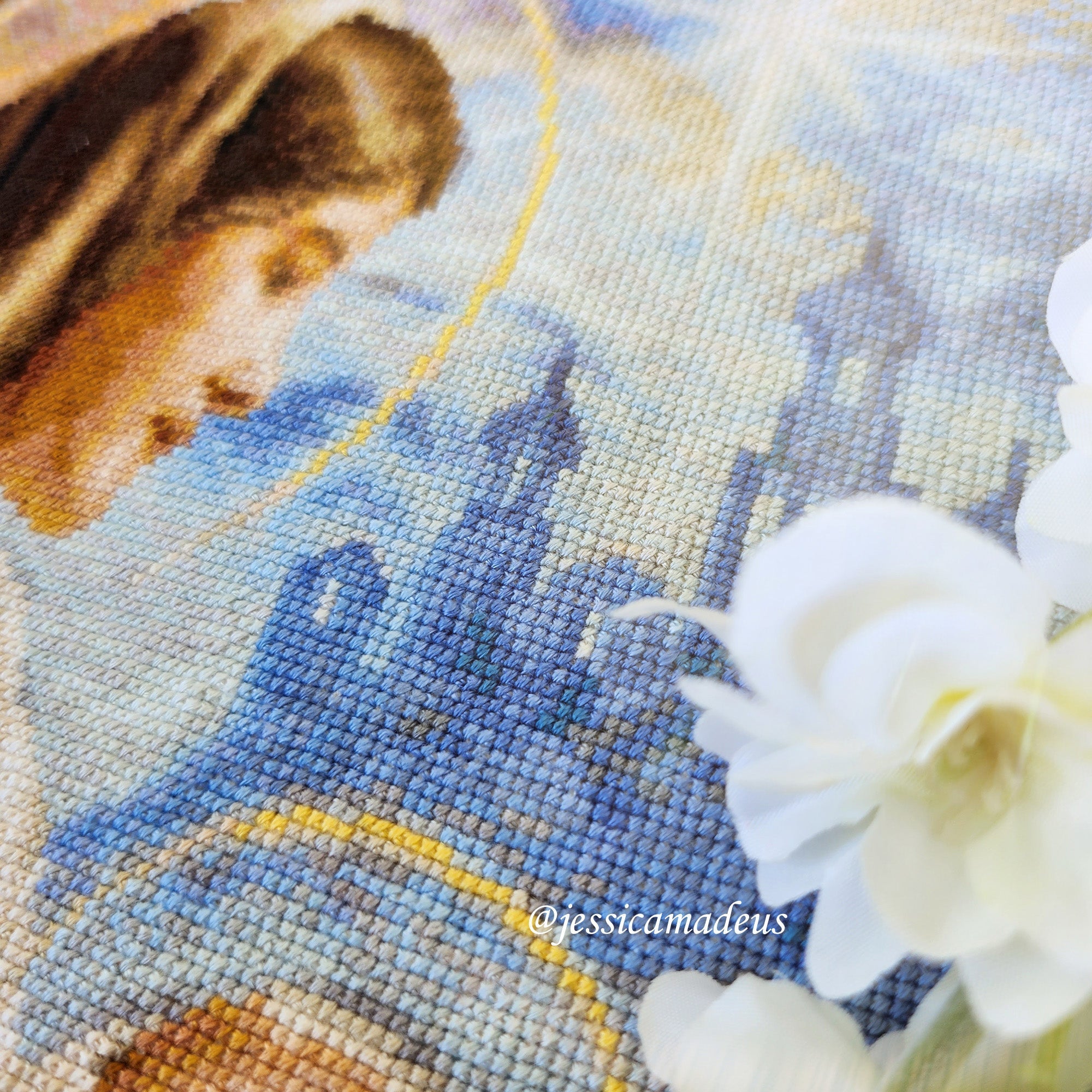 Cross Stitch Kit Luca - S - Saint Mary and The Child, GOLD Collection, B617 - Luca - S Yarns