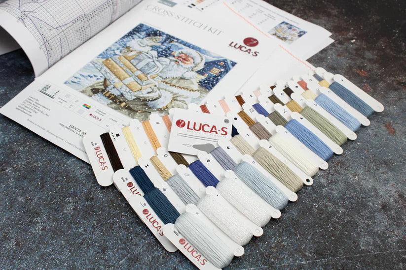 Cross Stitch Kit Luca - S - Santa and Pressies, BU5034 - Luca - S Yarns