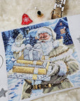Cross Stitch Kit Luca - S - Santa and Pressies, BU5034 - Luca - S Yarns