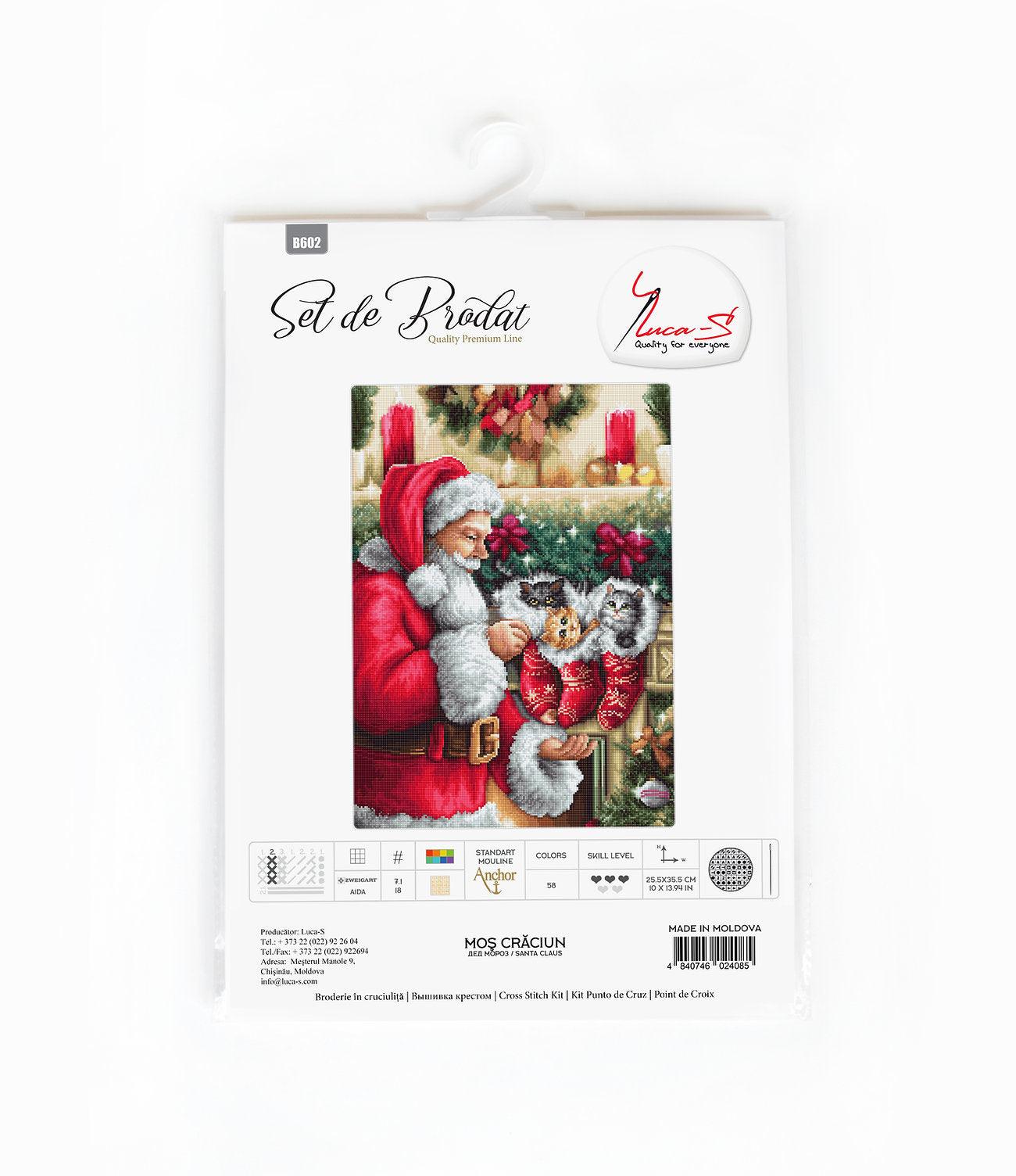 Cross Stitch Kit Luca - S - Santa Claus, B602 - Luca - S Yarns