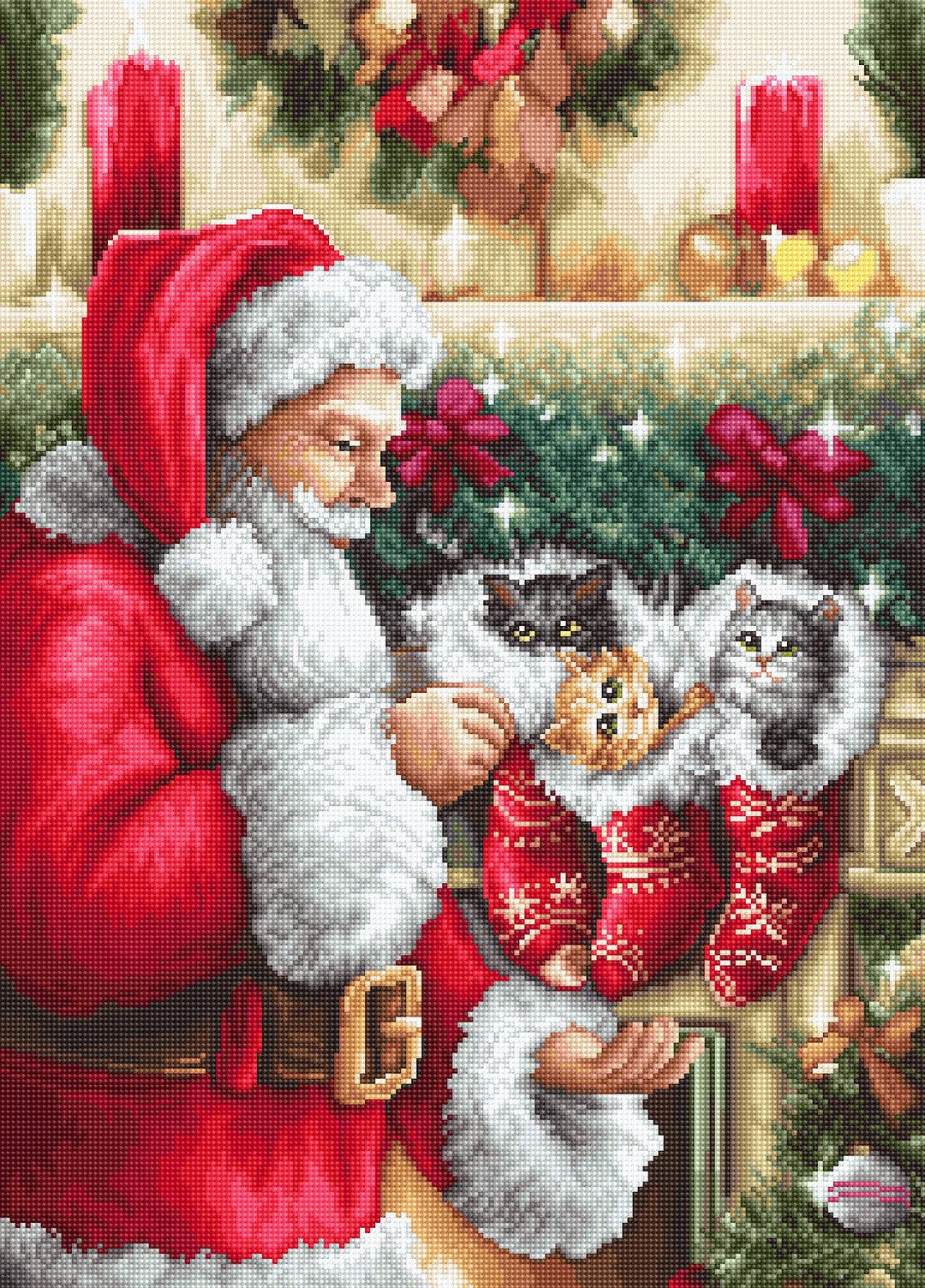 Cross Stitch Kit Luca - S - Santa Claus, B602 - Luca - S Yarns