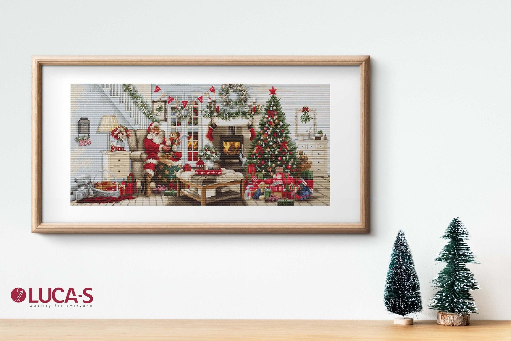 Cross Stitch Kit Luca - S - Santa Interior, B2408 - Luca - S Yarns