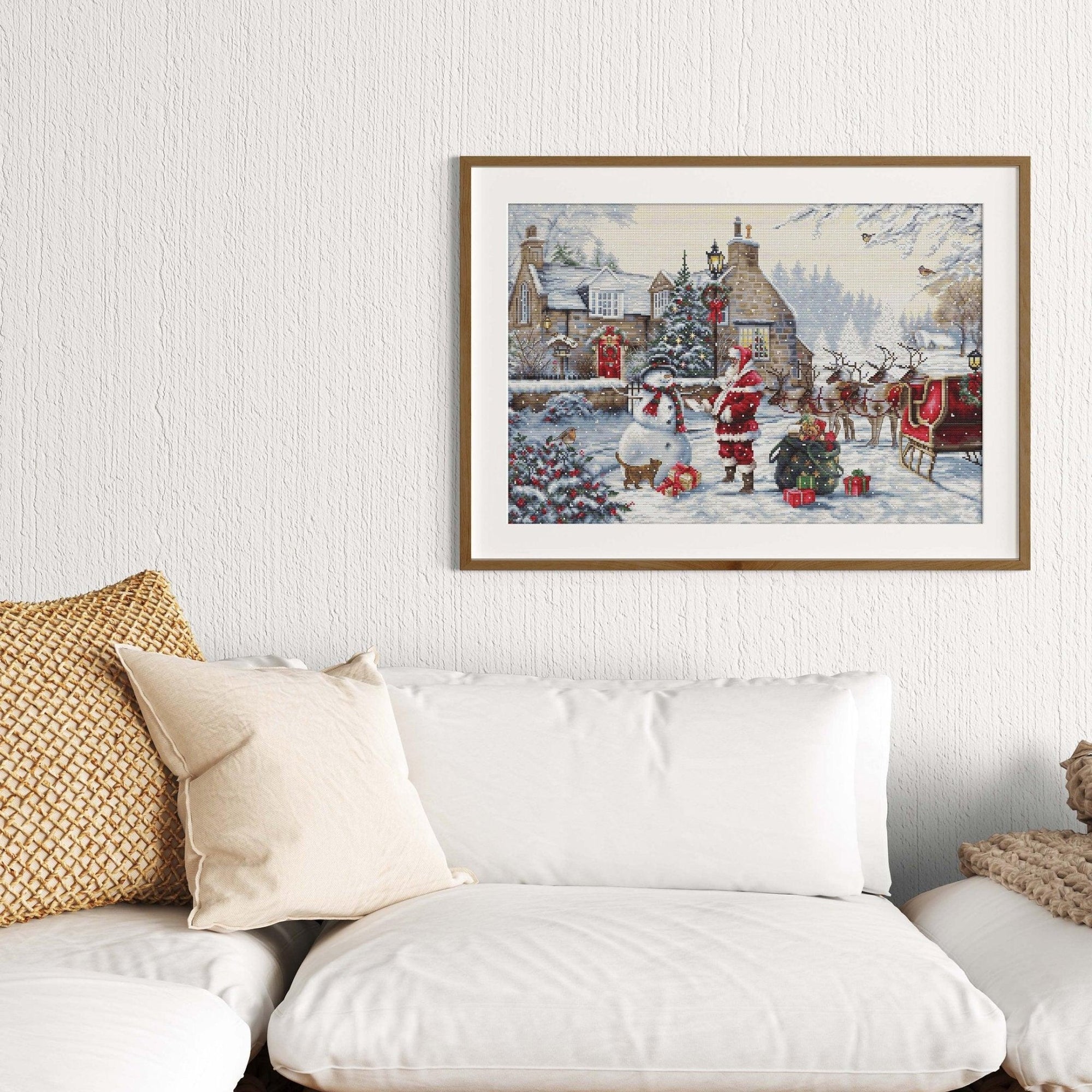 Cross Stitch Kit Luca - S - Santa&#39;s Cottage, BU5011 - Luca - S Yarns