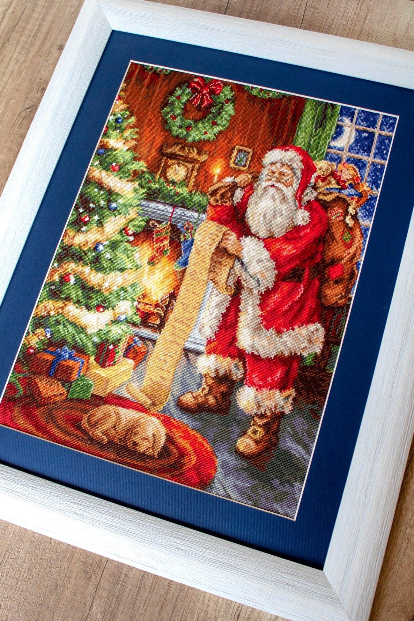 Cross Stitch Kit Luca - S - Santa's List, B578 - Luca - S Yarns