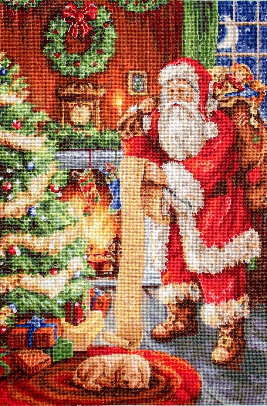 Cross Stitch Kit Luca - S - Santa's List, B578 - Luca - S Yarns