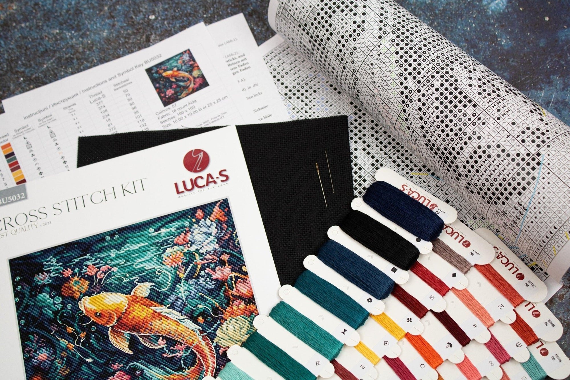 Cross Stitch Kit Luca - S - Sea Life, BU5032 - Luca - S Yarns