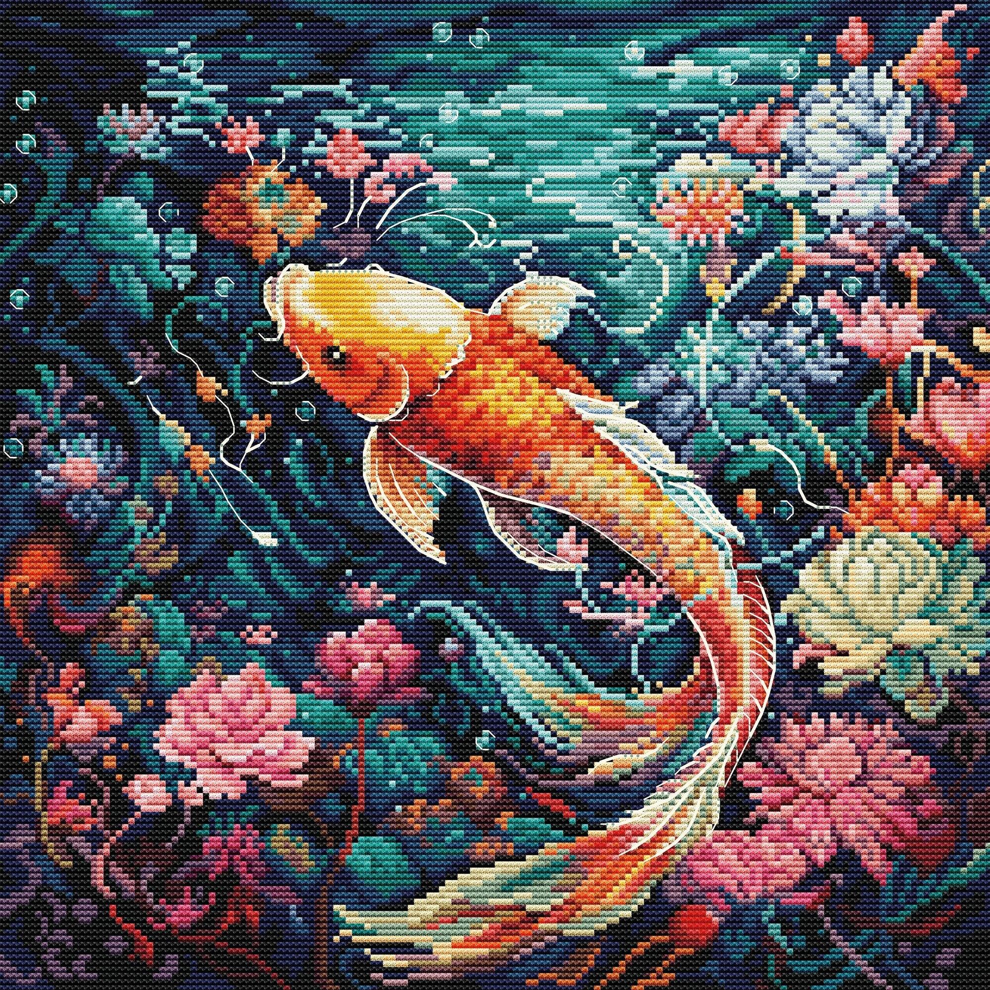 Cross Stitch Kit Luca - S - Sea Life, BU5032 - Luca - S Yarns