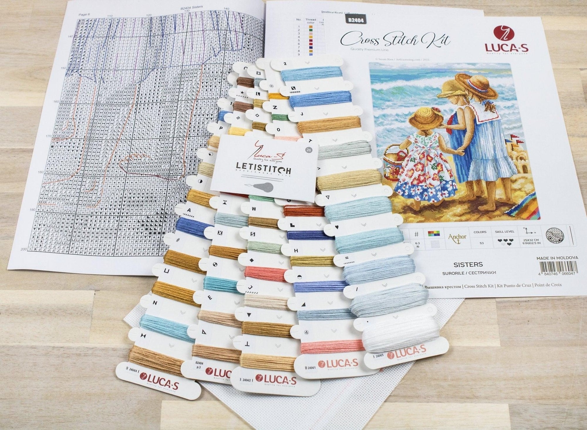 Cross Stitch Kit Luca - S - Sisters, B2404 - Luca - S Yarns