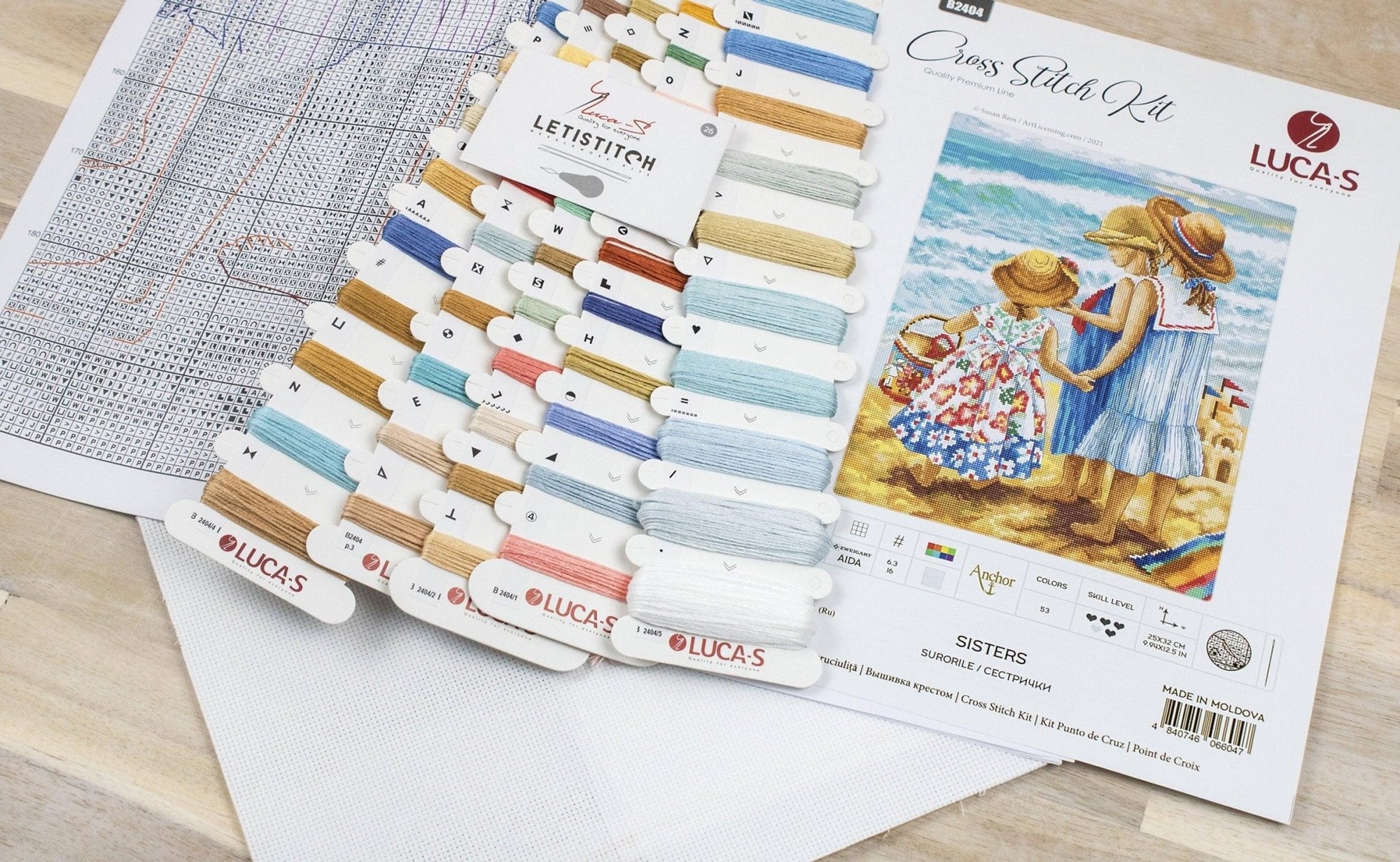 Cross Stitch Kit Luca - S - Sisters, B2404 - Luca - S Yarns