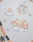 Cross Stitch Kit Luca - S - Sleepy, B1193 - Luca - S Yarns