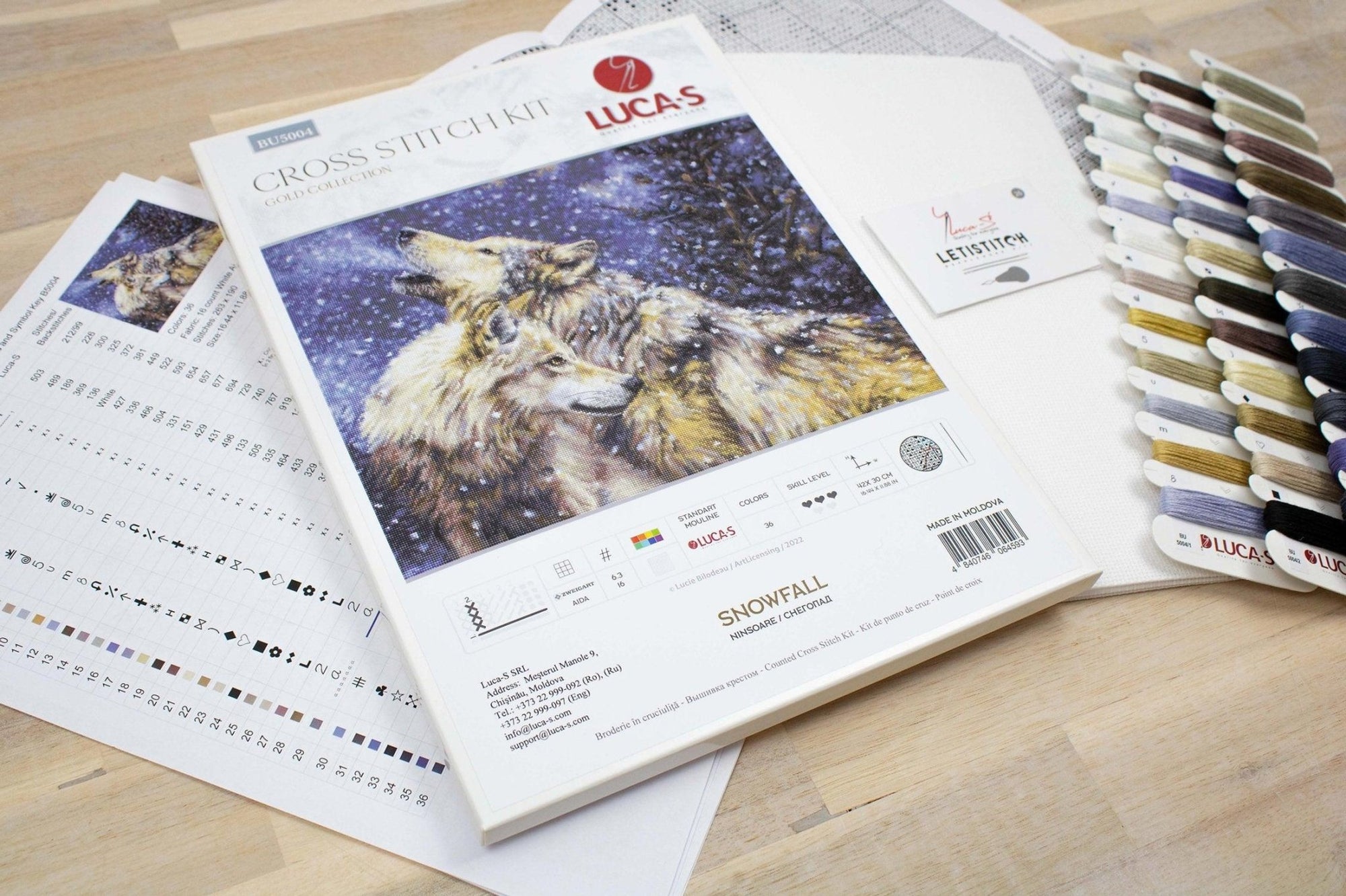 Cross Stitch Kit Luca - S - Snowfall, BU5004 - Luca - S Yarns