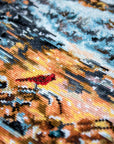 Cross Stitch Kit Luca - S - Snowy Cabin, BU4022 - Luca - S Yarns