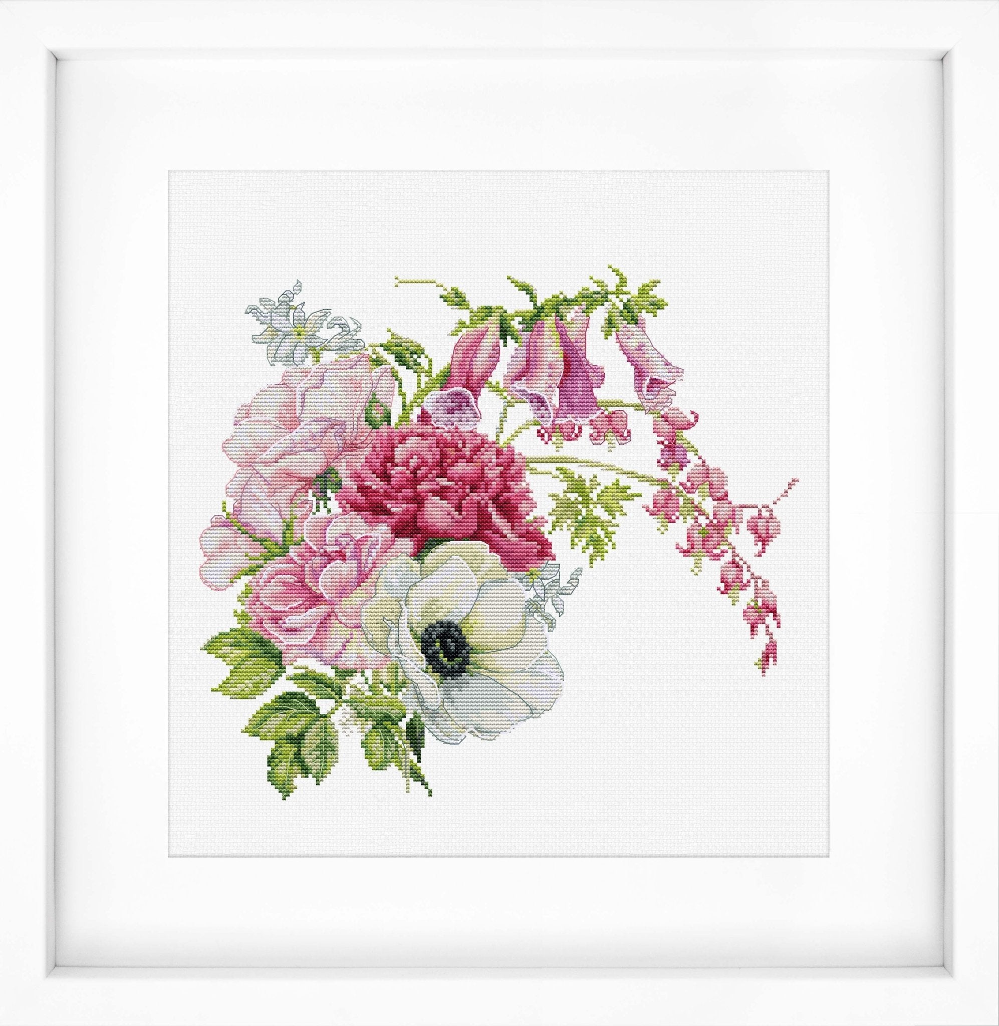 Cross Stitch Kit Luca - S - Spring Bouquet, B7018 - Luca - S Yarns