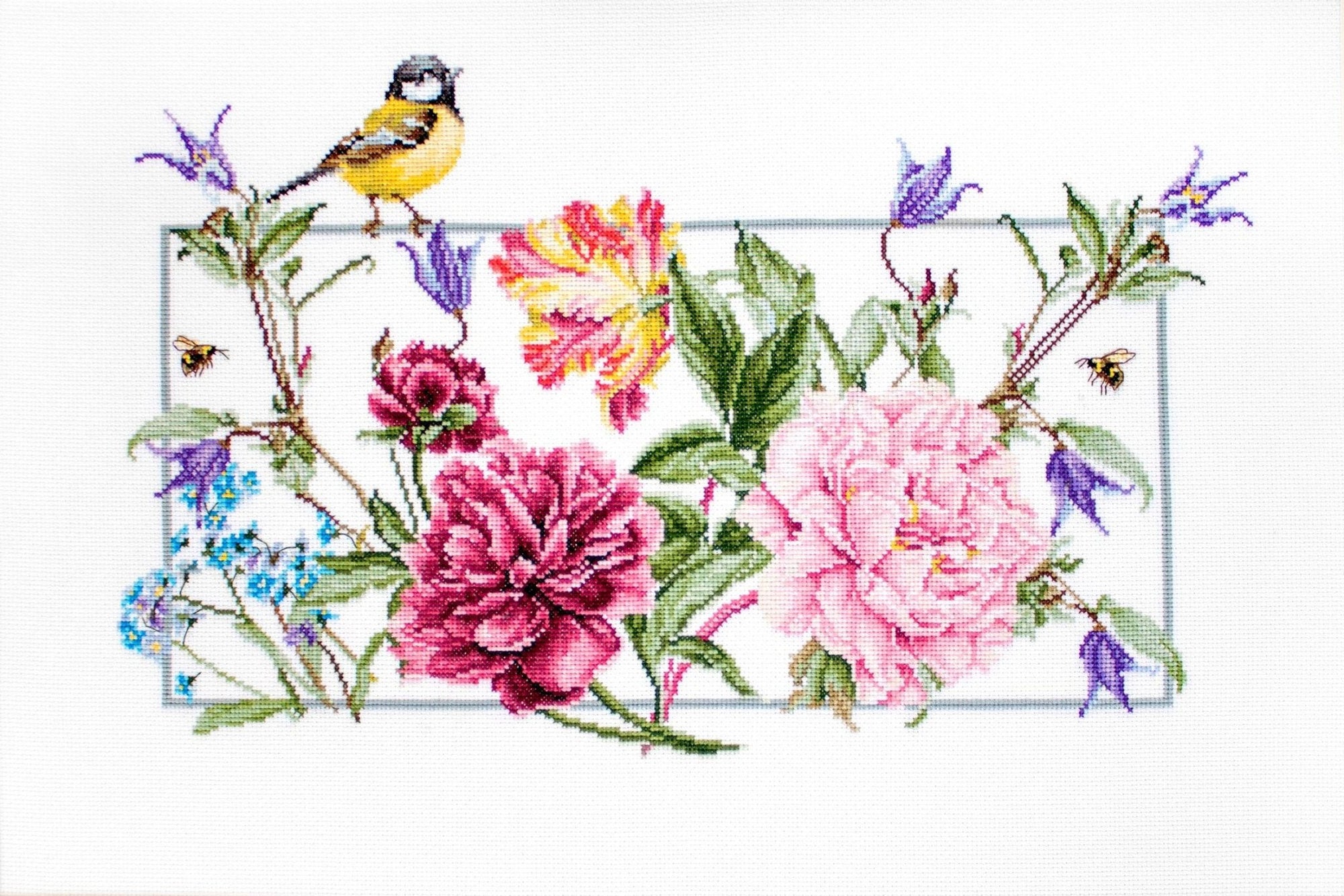 Cross Stitch Kit Luca - S - Spring flowers BA2359 - Luca - S Yarns