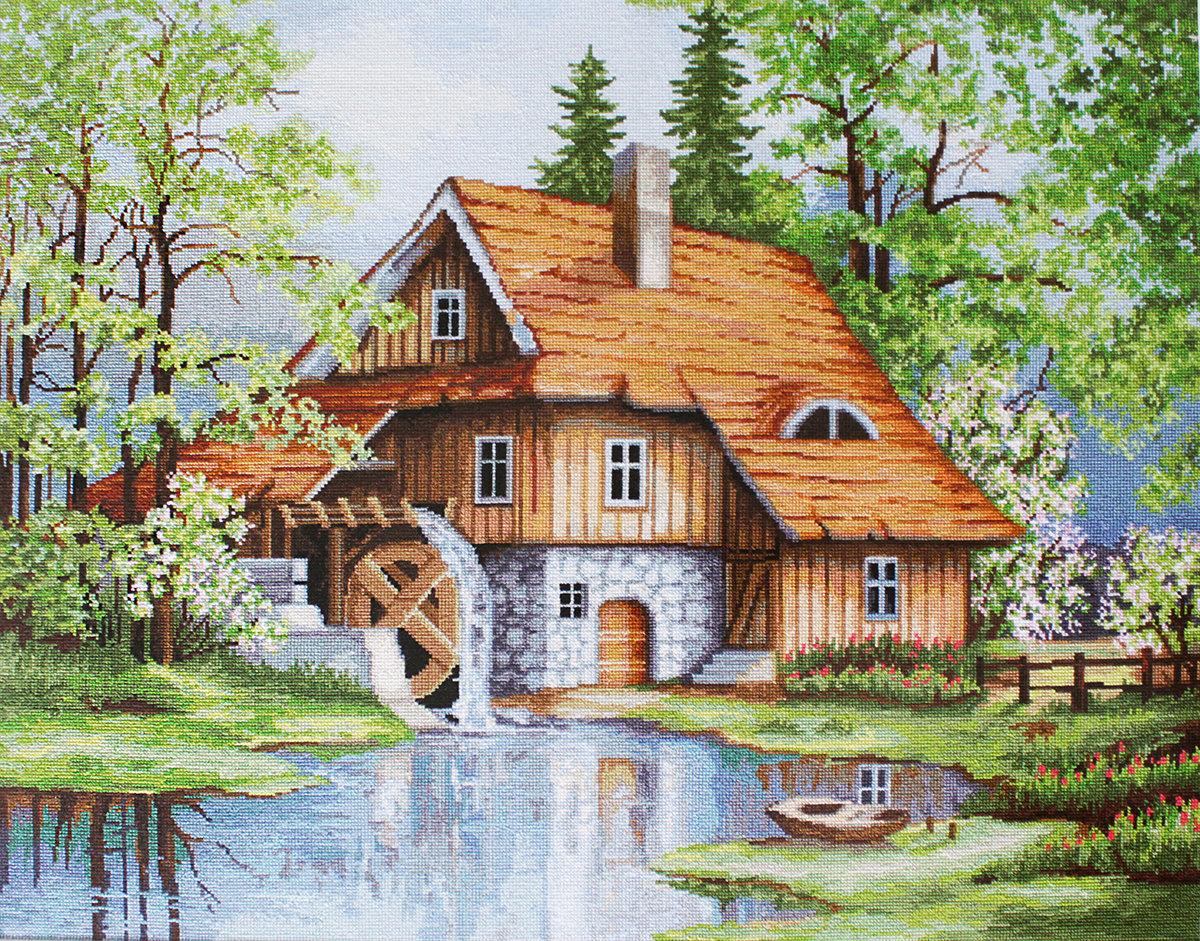 Cross Stitch Kit Luca - S - Spring Landscape, B492 - Luca - S Yarns