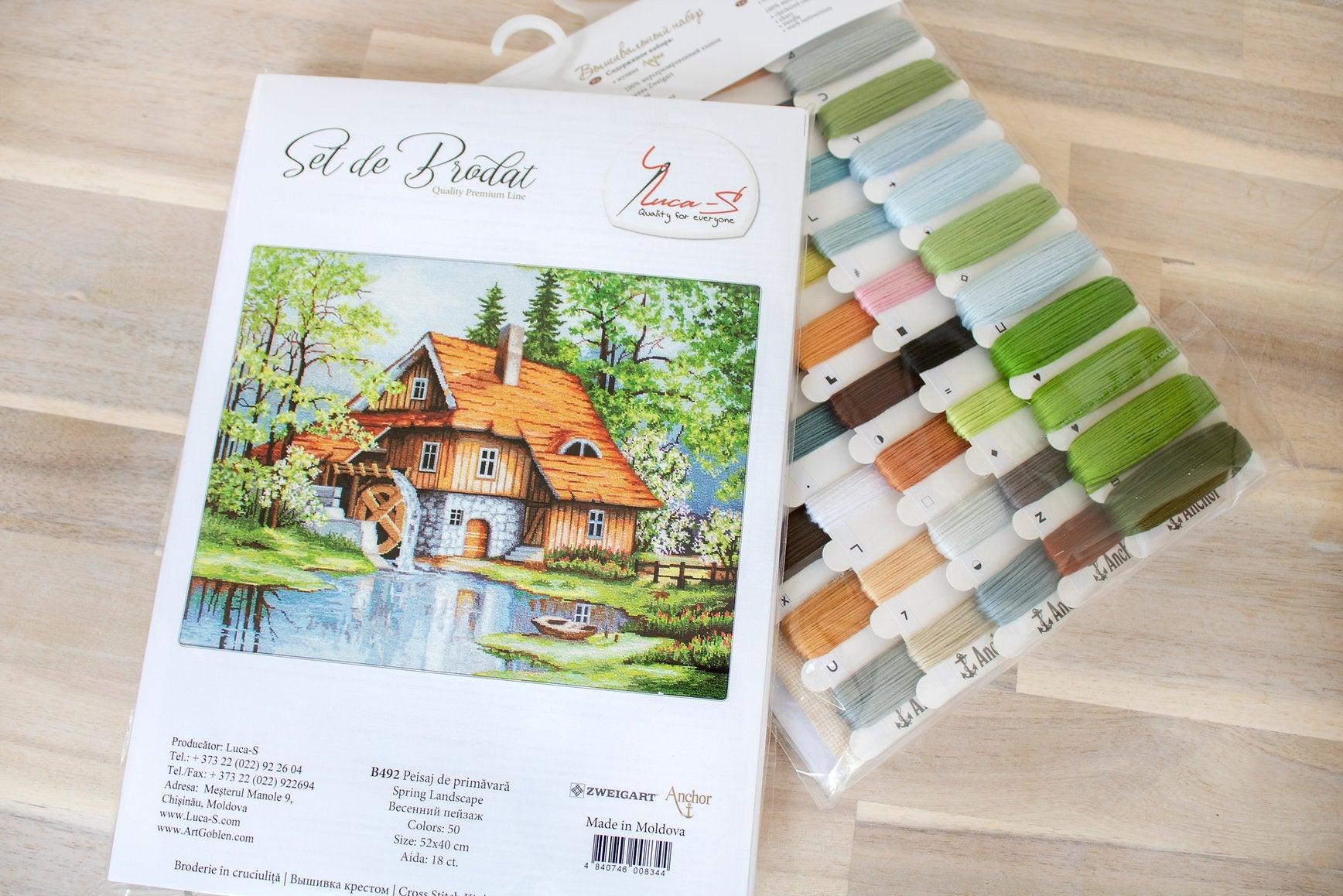 Cross Stitch Kit Luca - S - Spring Landscape, B492 - Luca - S Yarns