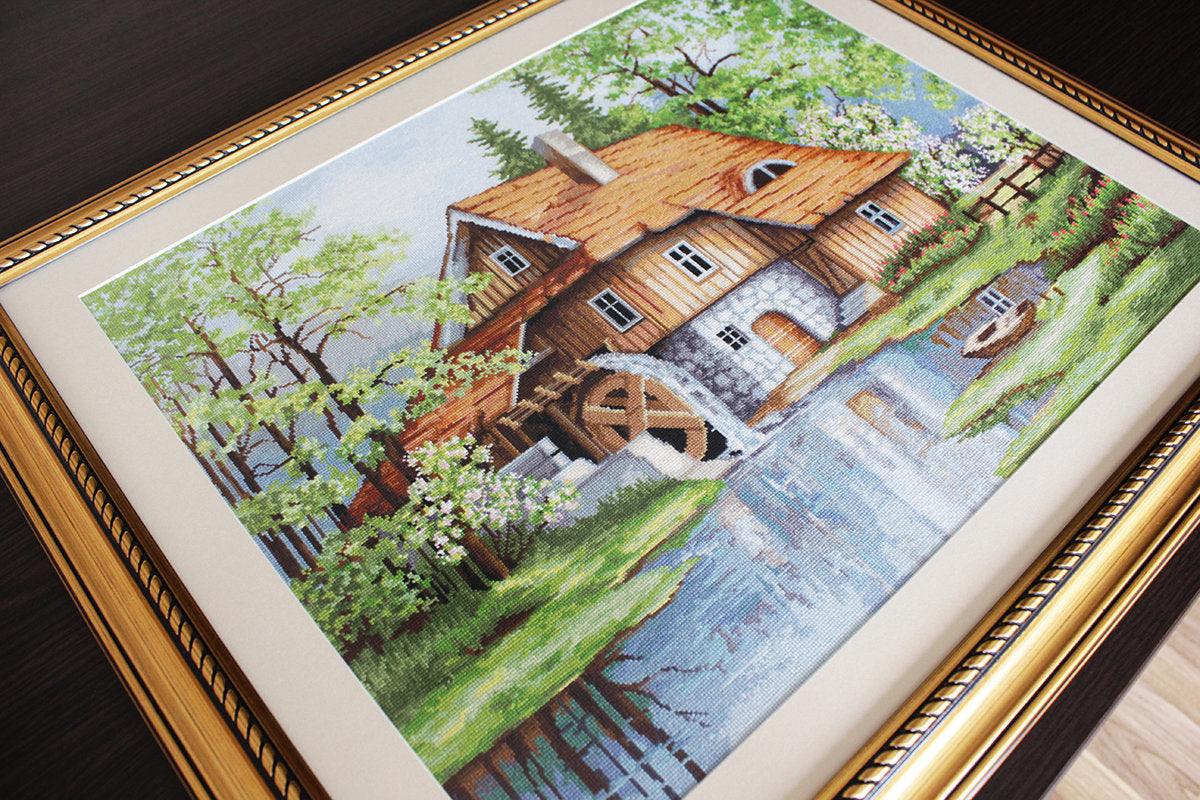 Cross Stitch Kit Luca - S - Spring Landscape, B492 - Luca - S Yarns