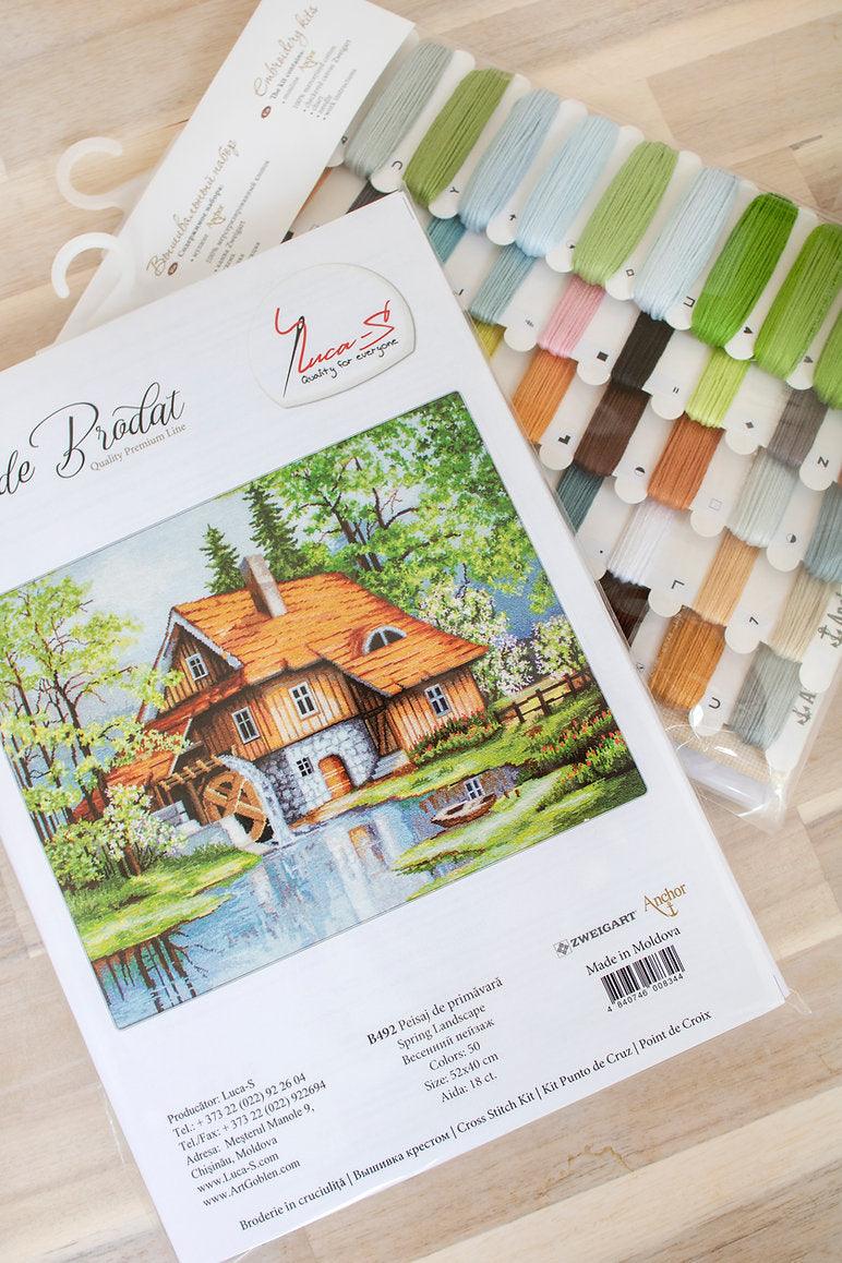 Cross Stitch Kit Luca - S - Spring Landscape, B492 - Luca - S Yarns