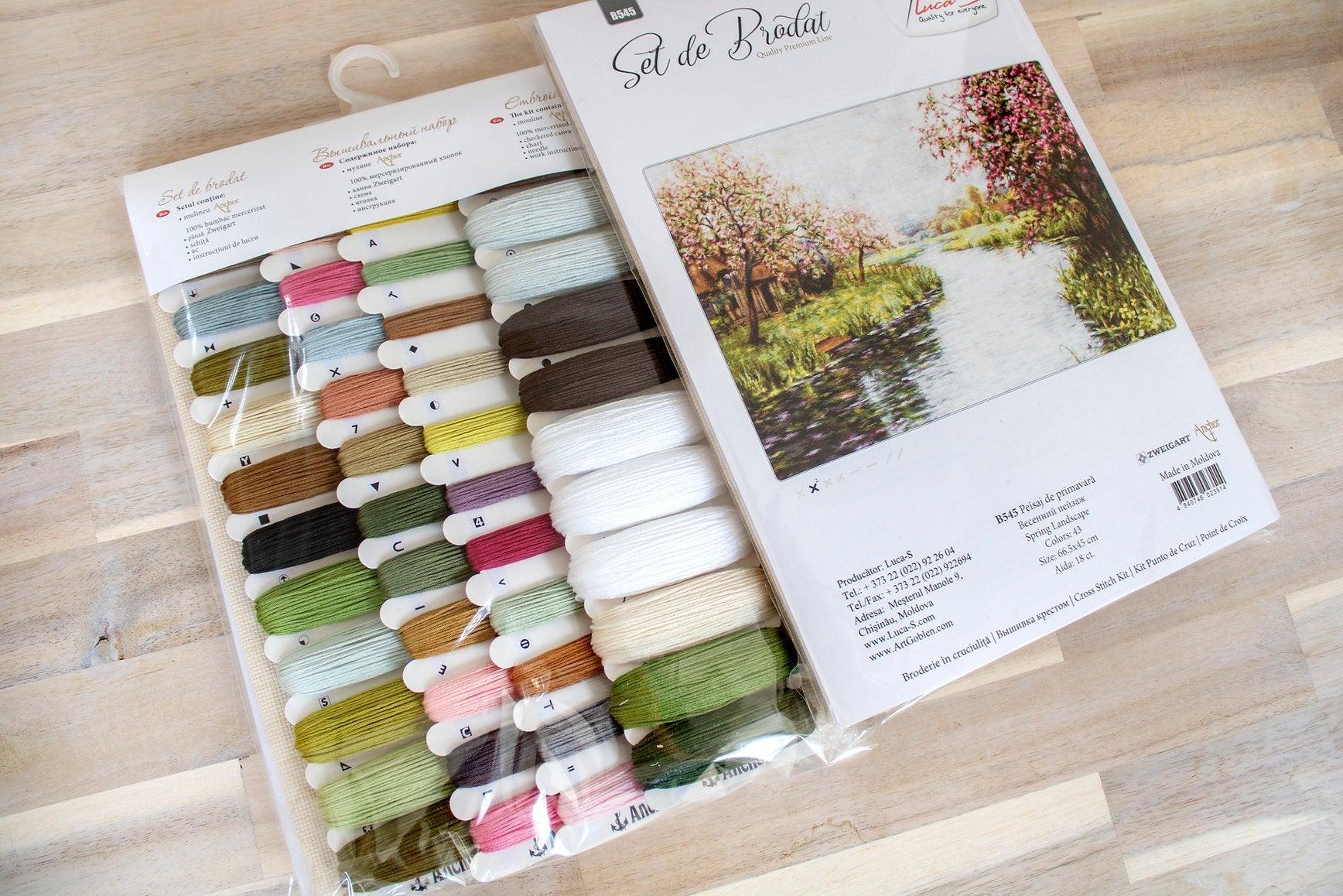 Cross Stitch Kit Luca - S - Spring Landscape, B545 - Luca - S Yarns