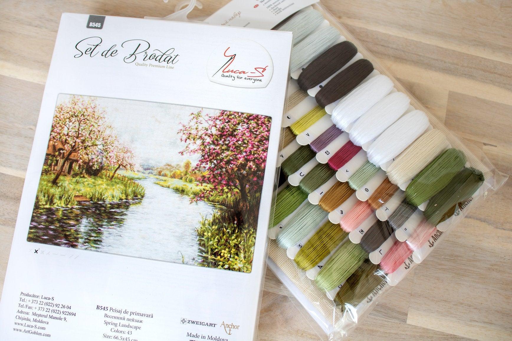 Cross Stitch Kit Luca - S - Spring Landscape, B545 - Luca - S Yarns