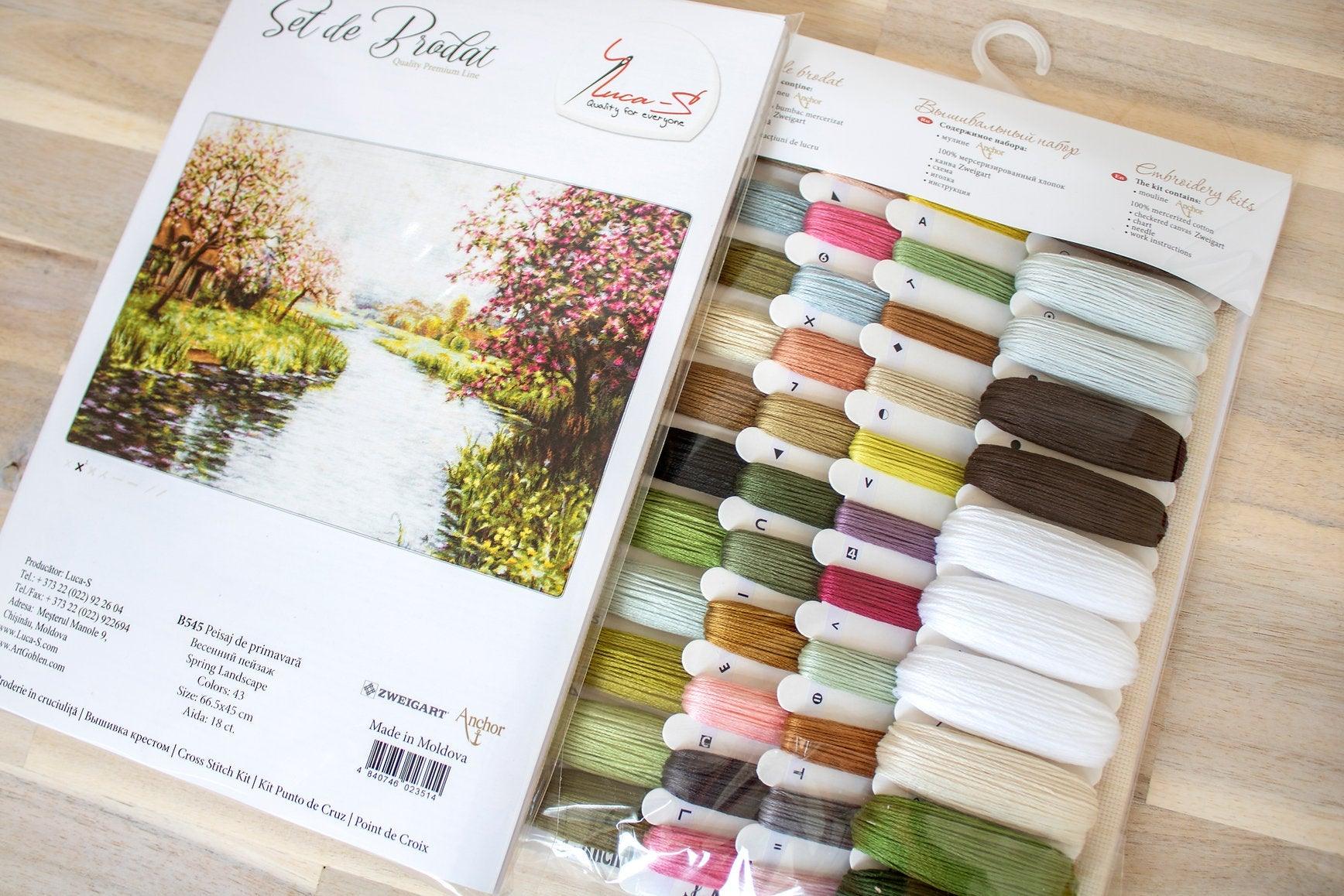 Cross Stitch Kit Luca - S - Spring Landscape, B545 - Luca - S Yarns