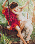 Cross Stitch Kit Luca - S - Spring of lovers, B415 - Luca - S Yarns