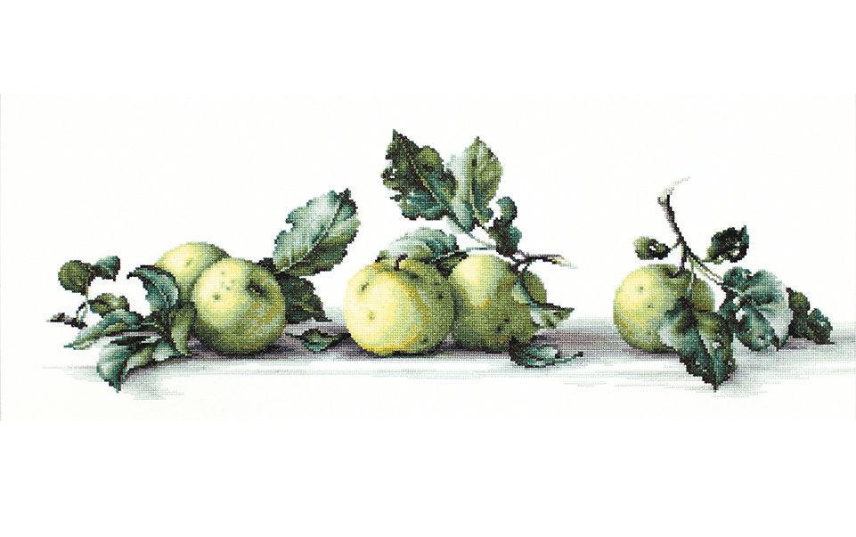 Cross Stitch Kit Luca - S - Still life of apples, B2259 - Luca - S Yarns