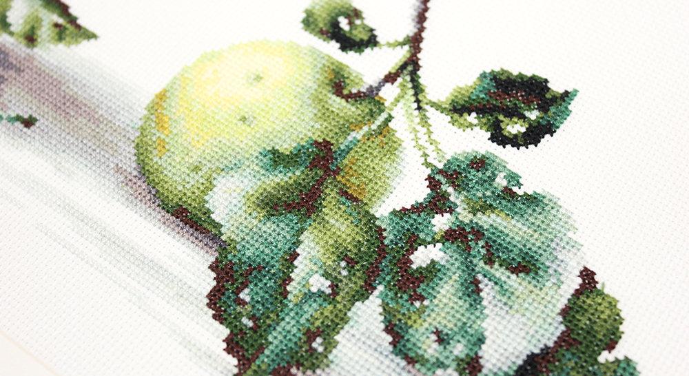Cross Stitch Kit Luca - S - Still life of apples, B2259 - Luca - S Yarns