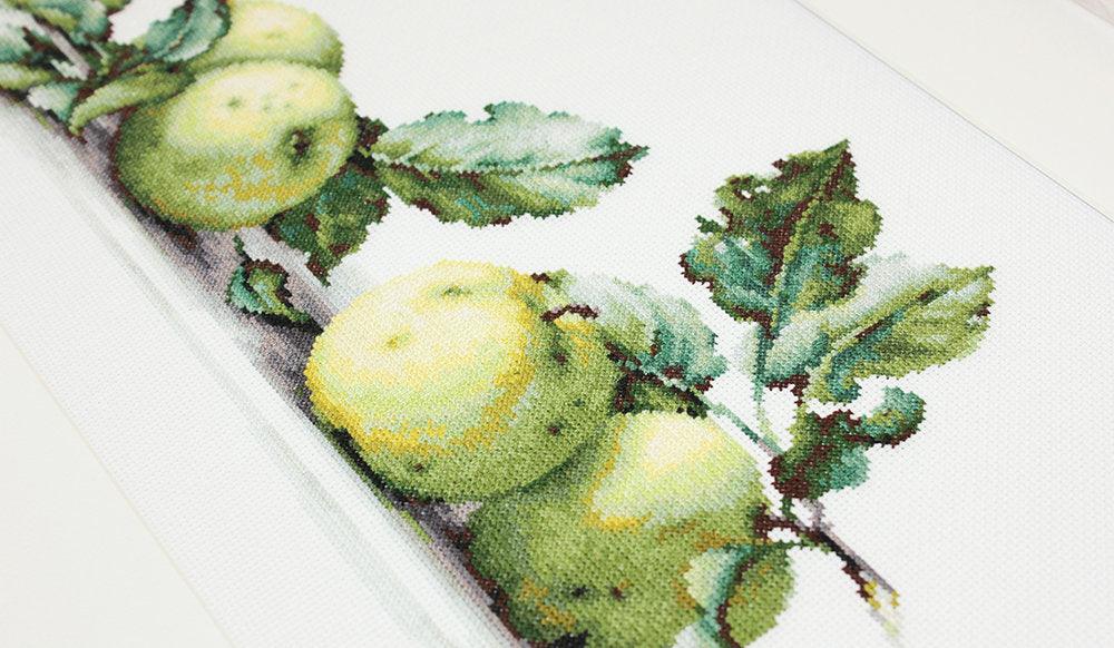 Cross Stitch Kit Luca - S - Still life of apples, B2259 - Luca - S Yarns