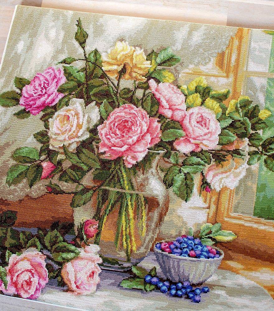 Cross Stitch Kit Luca - S - Still Life with Blueberries, B588 - Luca - S Yarns