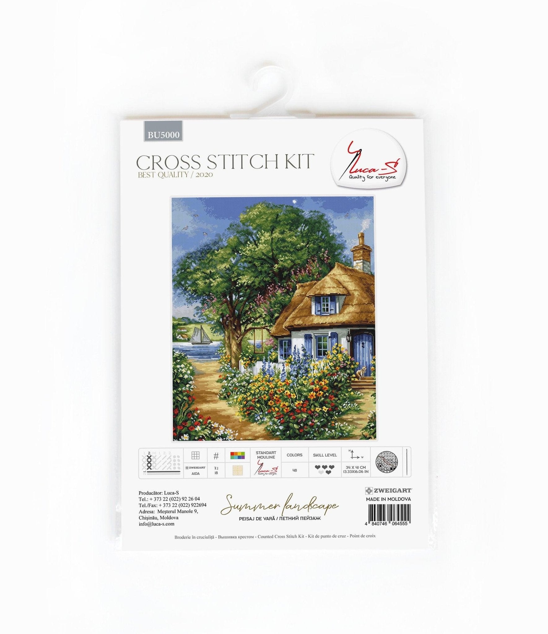 Cross Stitch Kit Luca - S - Summer landscape, BU5000 - Luca - S Yarns