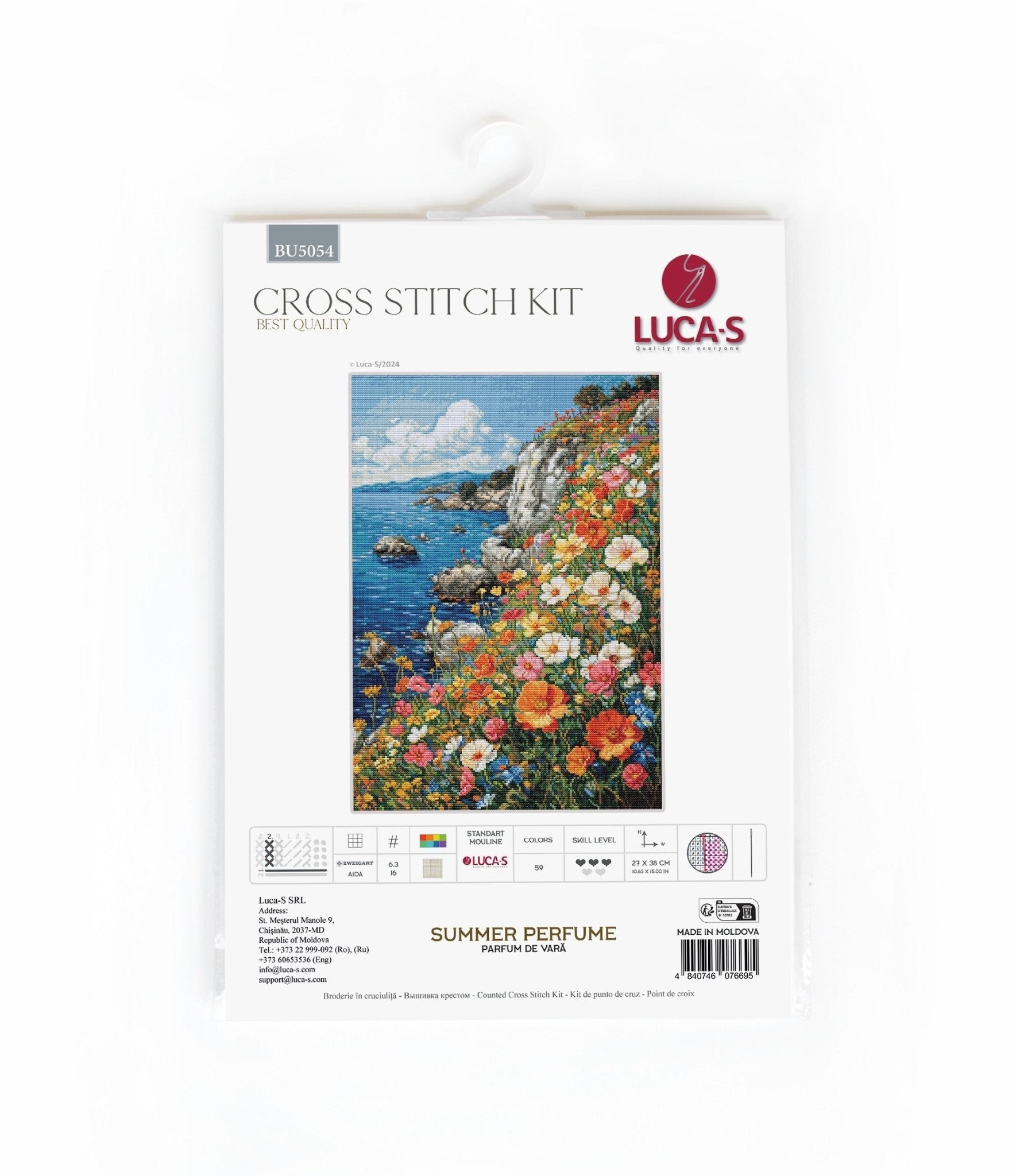 Cross Stitch Kit Luca - S - Summer perfume, BU5054 - Luca - S Yarns