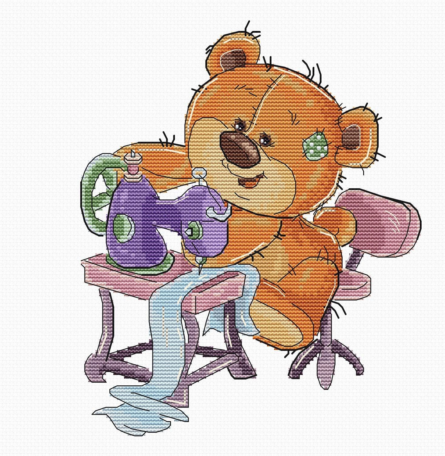 Cross Stitch Kit Luca - S - Teddy - Bear, B1179 - Luca - S Yarns