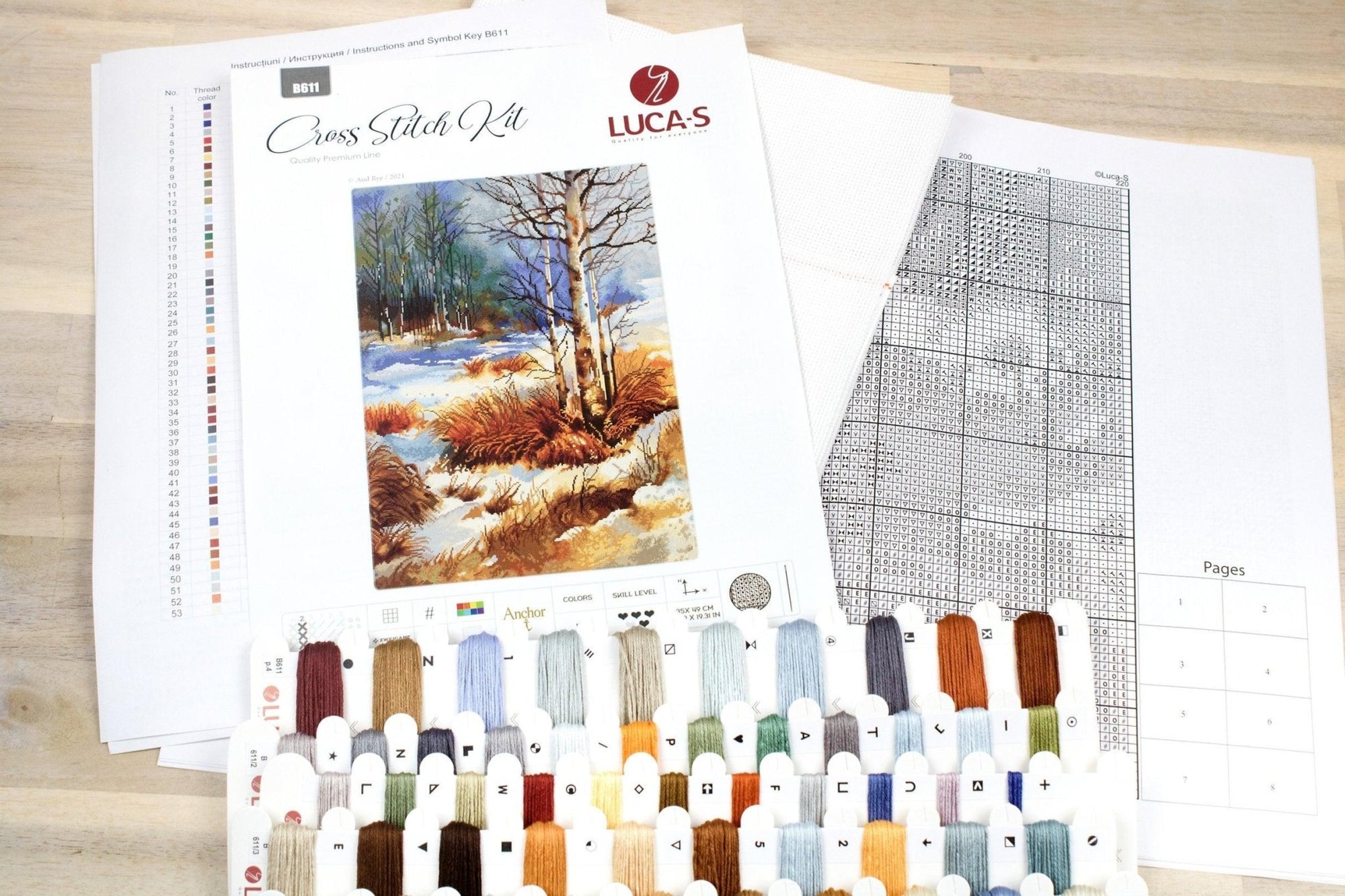 Cross Stitch Kit Luca - S - The Autumn, B611 - Luca - S Yarns