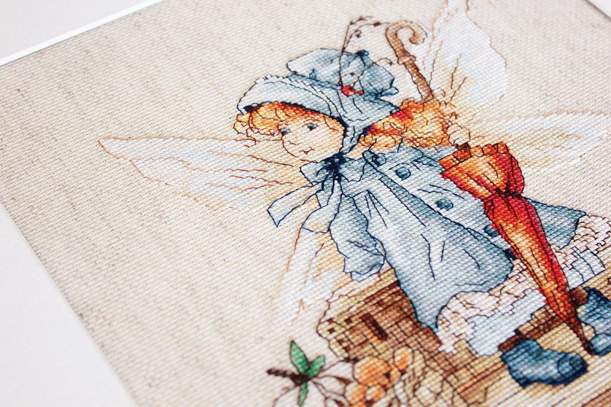 Cross Stitch Kit Luca - S - The Autumn Fairy, B1110 - Luca - S Yarns
