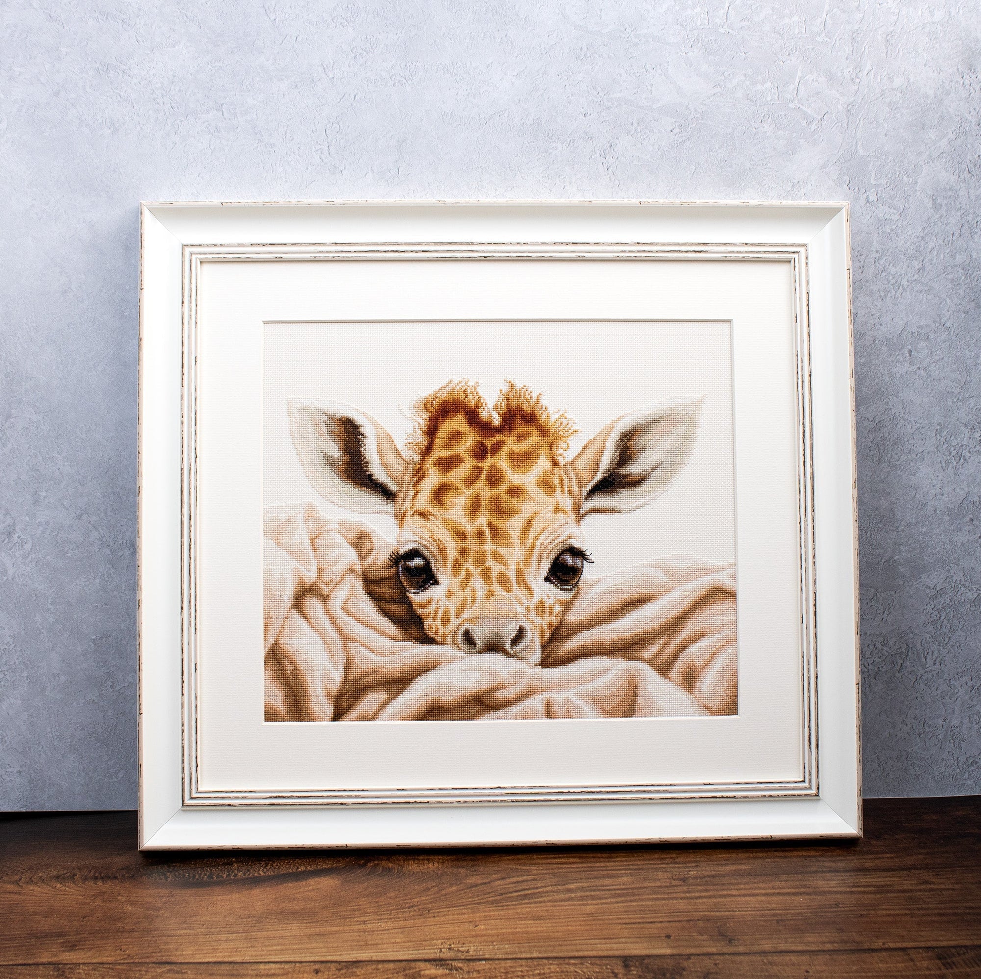 Cross Stitch Kit Luca - S - The Baby Giraffe, B2425 - Luca - S Yarns