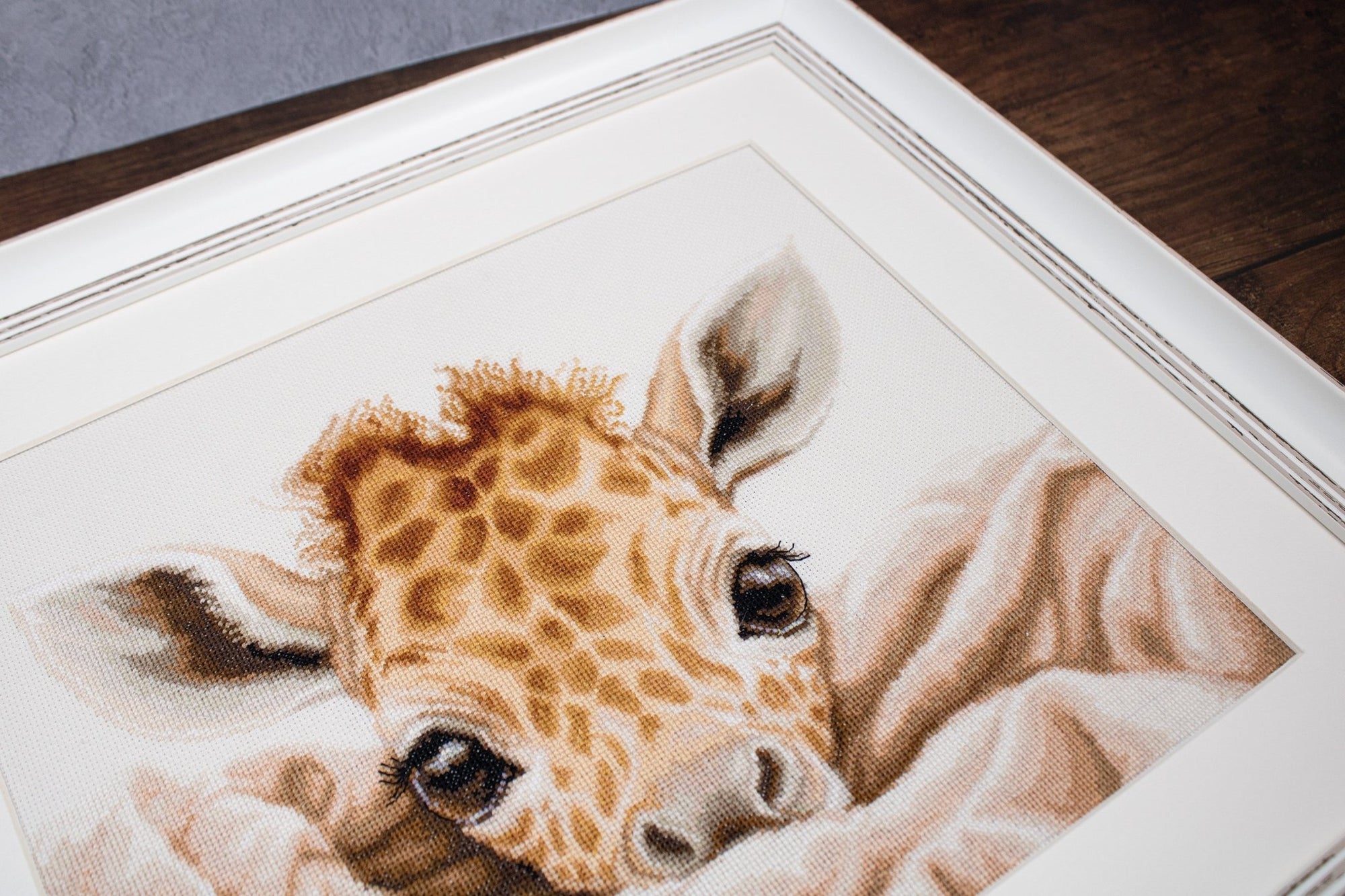 Cross Stitch Kit Luca - S - The Baby Giraffe, B2425 - Luca - S Yarns