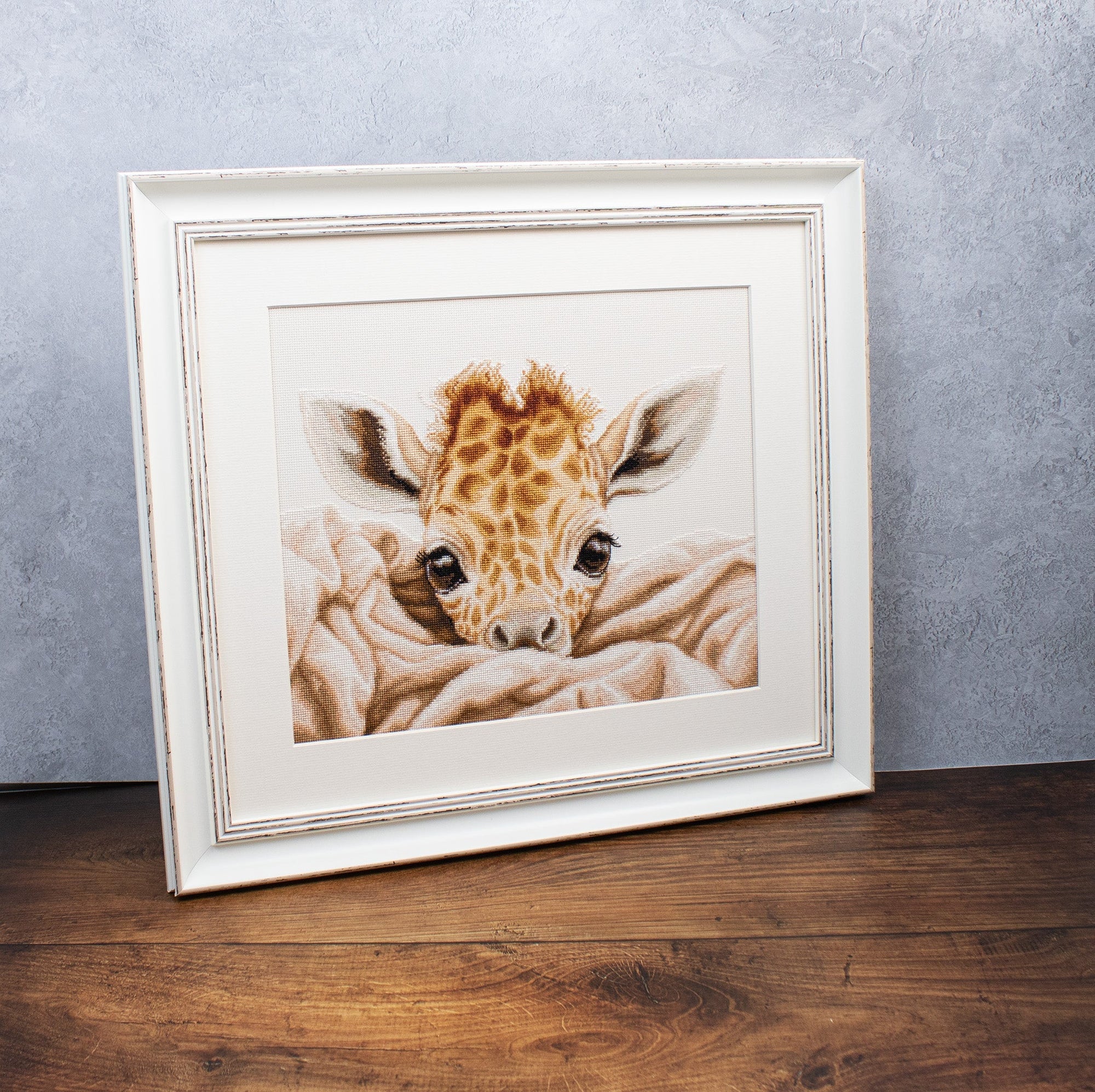 Cross Stitch Kit Luca - S - The Baby Giraffe, B2425 - Luca - S Yarns