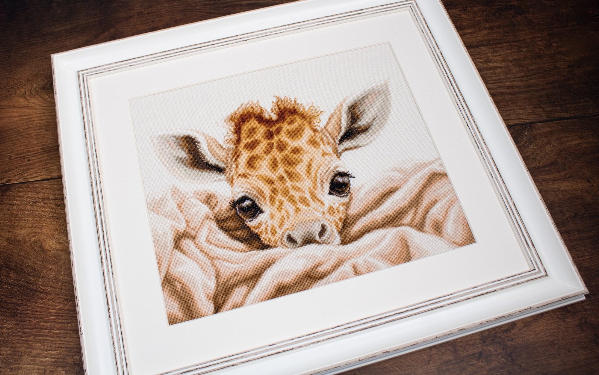 Cross Stitch Kit Luca - S - The Baby Giraffe, B2425 - Luca - S Yarns
