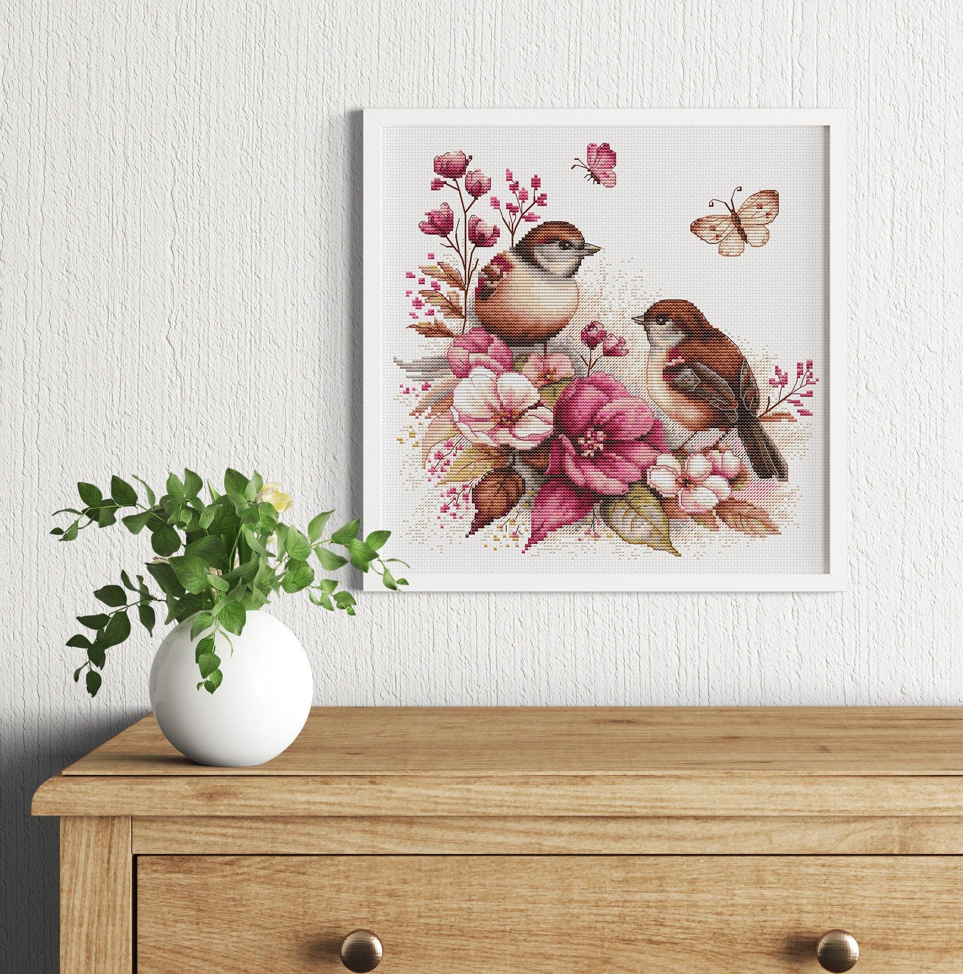 Cross Stitch Kit Luca - S - The Birds - Spring, B2420 - Luca - S Yarns