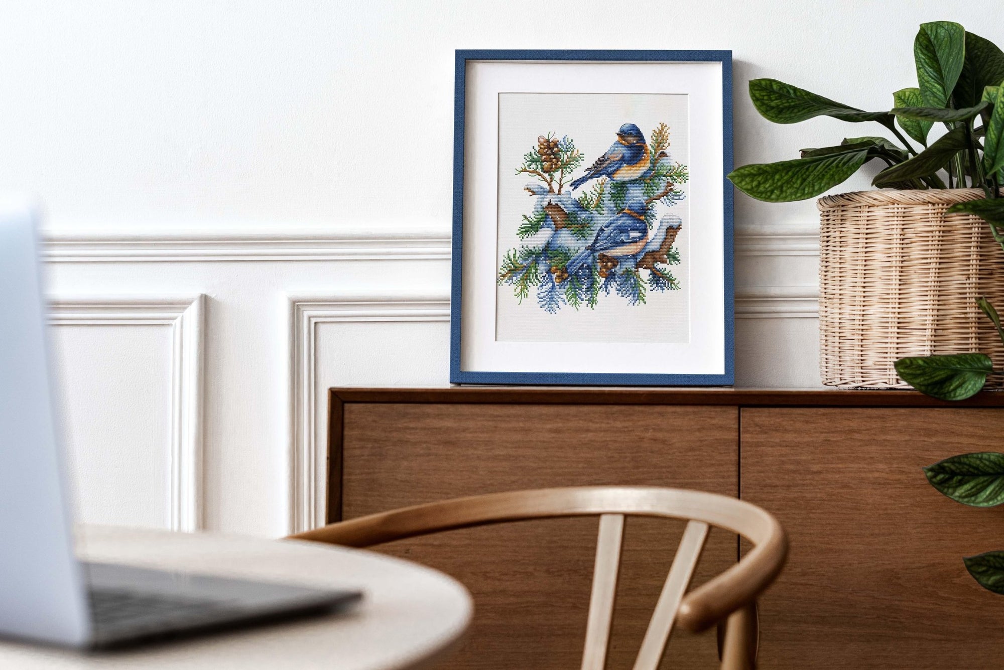 Cross Stitch Kit Luca - S - The Birds - Winter, B2418 - Luca - S Yarns