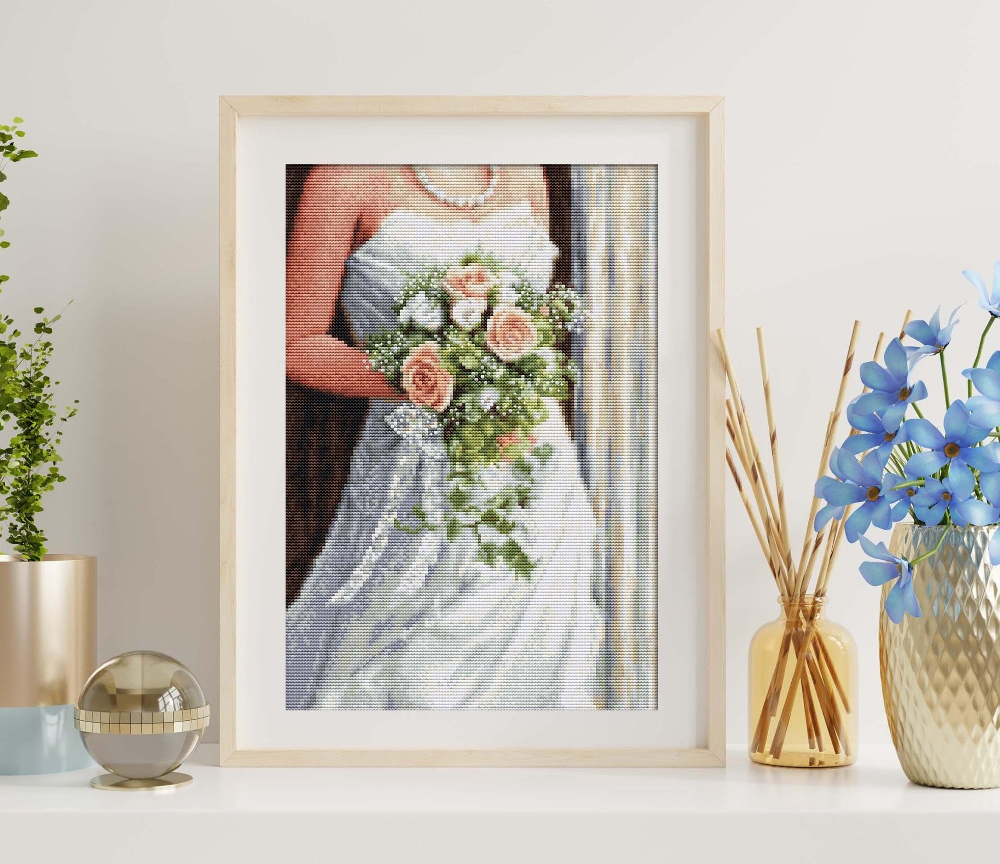 Cross Stitch Kit Luca - S - The Bride, BU5023 - Luca - S Yarns