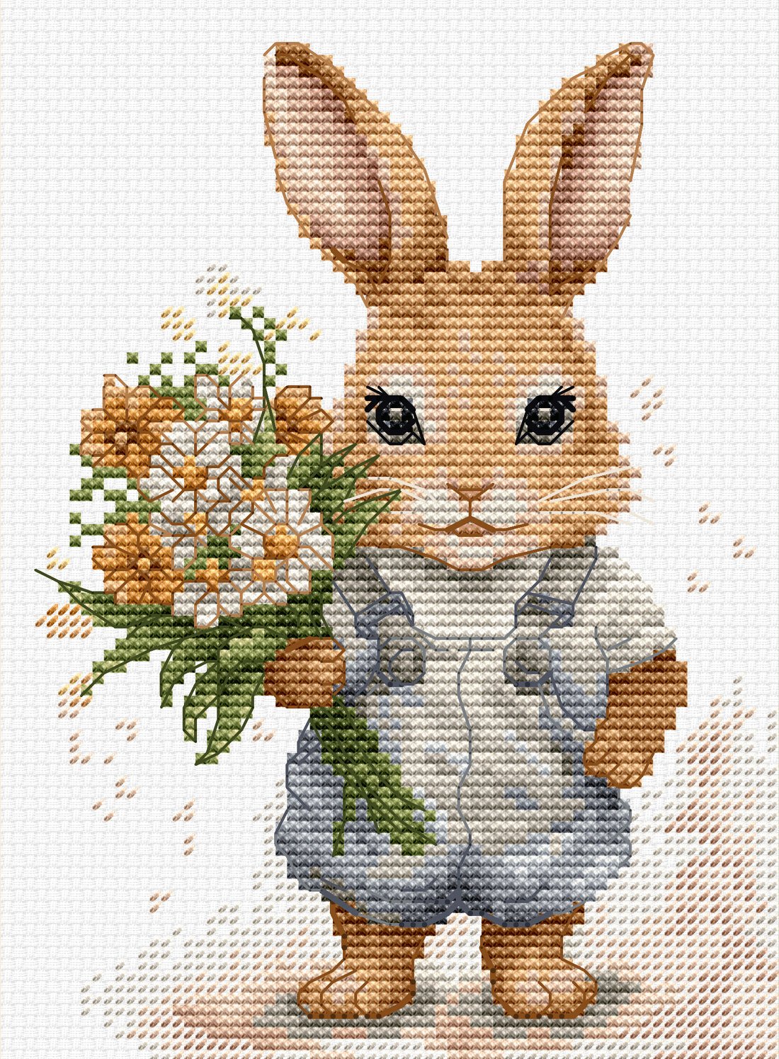 Cross Stitch Kit Luca - S - The Bunny's Surprise, B1409 - Luca - S Yarns