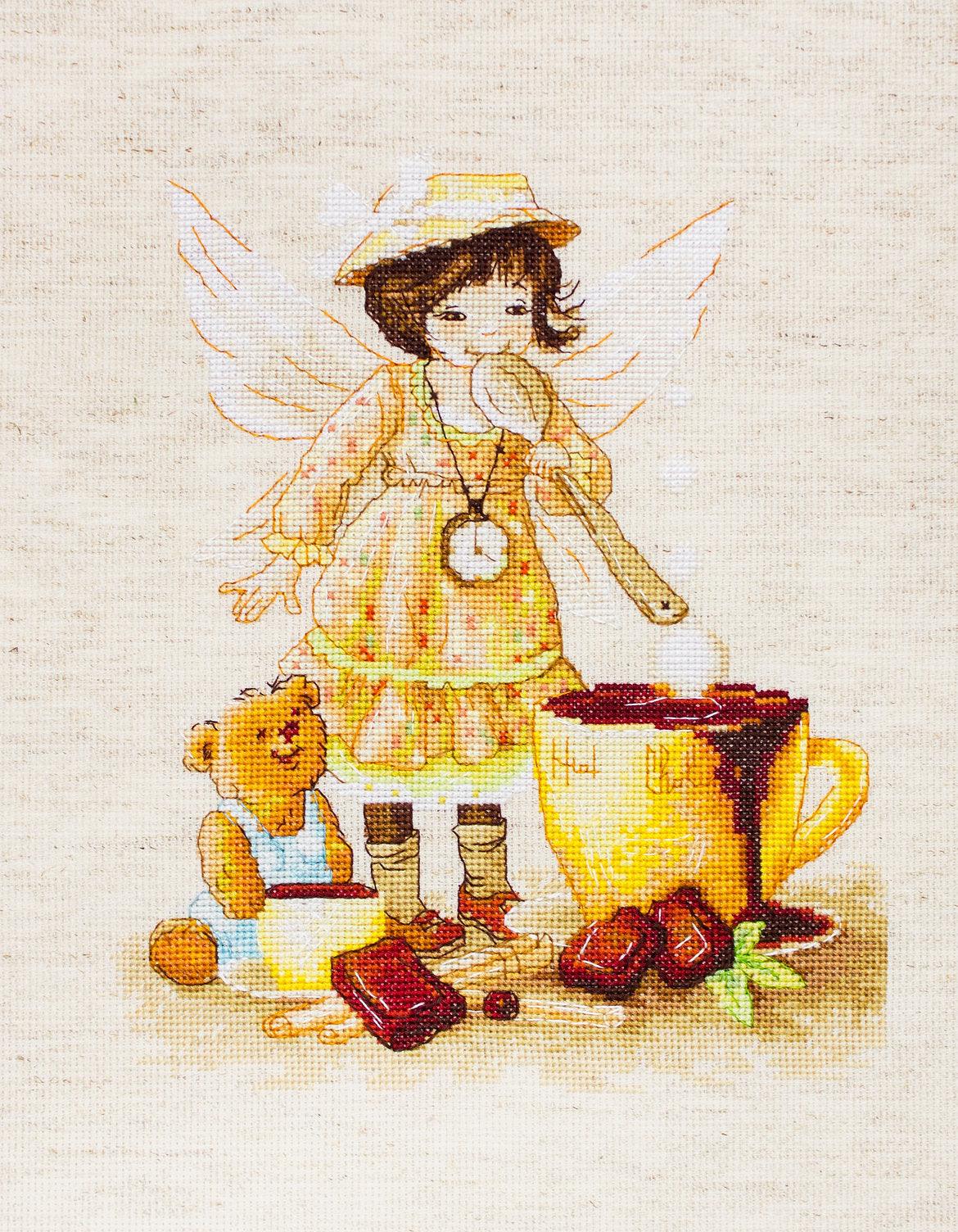 Cross Stitch Kit Luca - S - The chocolate fairy, B1131 - Luca - S Yarns