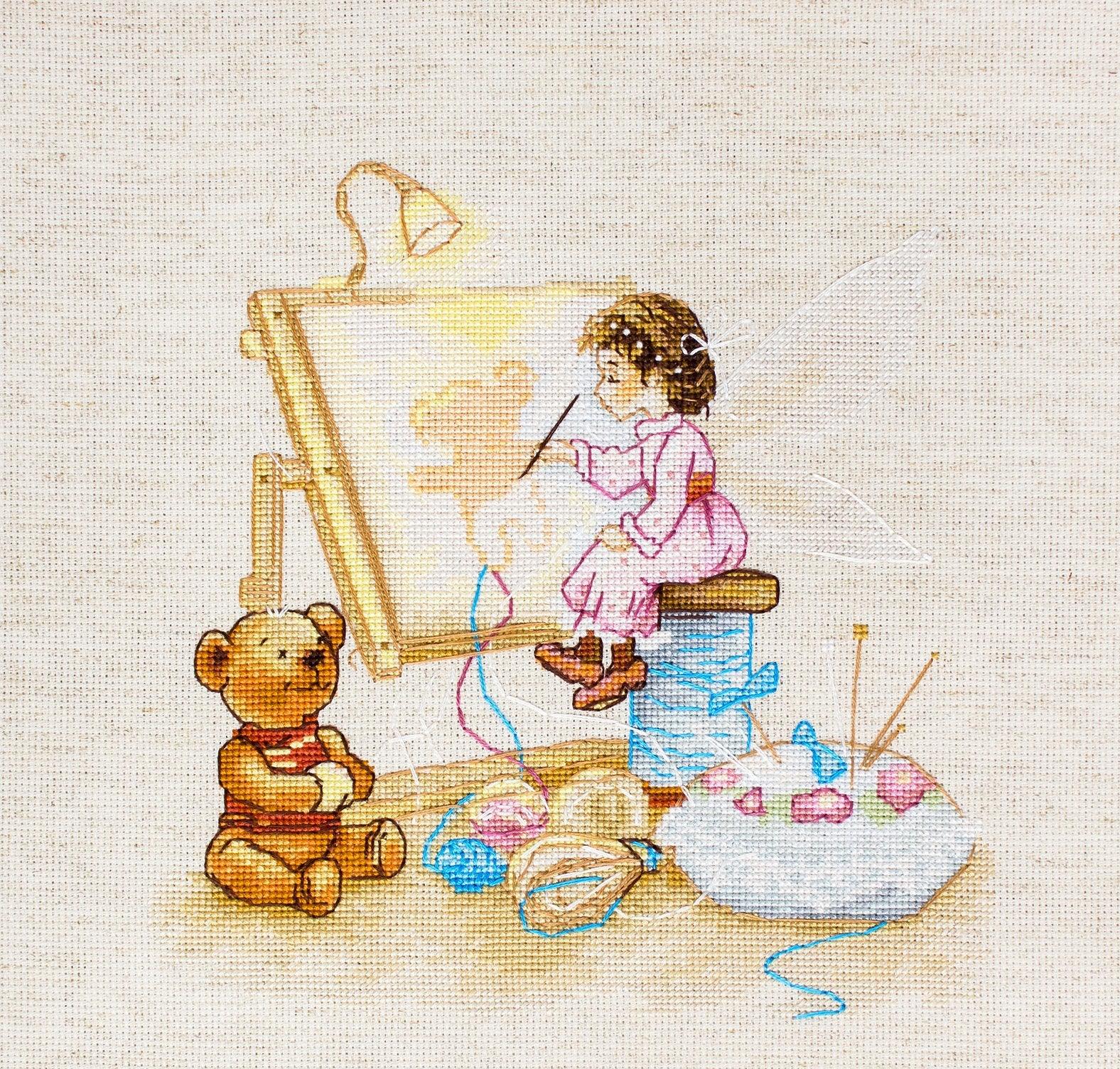 Cross Stitch Kit Luca - S - The cross stitch fairy B1130 - Luca - S Yarns