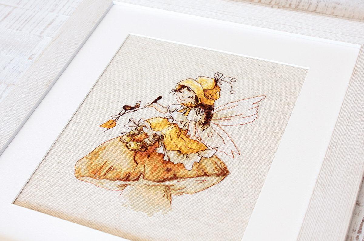Cross Stitch Kit Luca - S - The fairy with mushrooms, B1109 - Luca - S Yarns