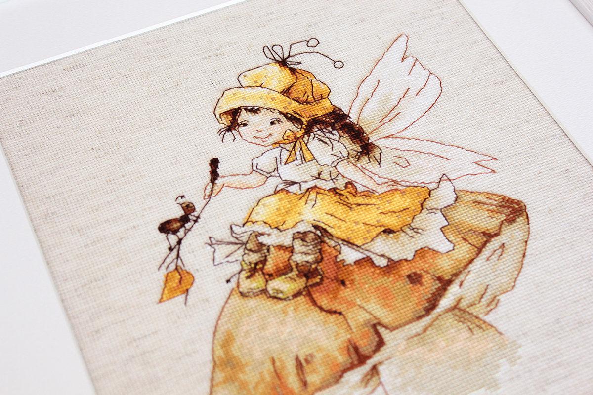 Cross Stitch Kit Luca - S - The fairy with mushrooms, B1109 - Luca - S Yarns