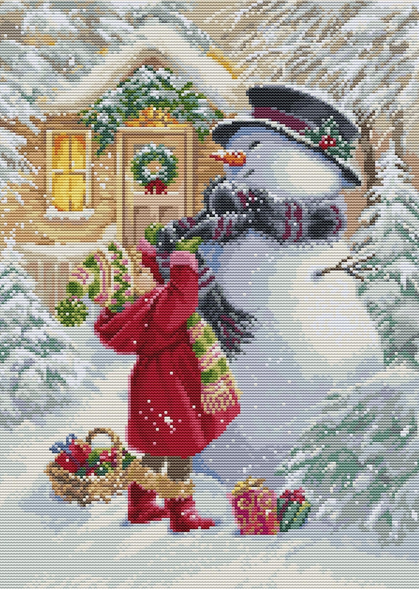 Cross Stitch Kit Luca - S - The Girl With Gifts, BU5018 - Luca - S Yarns