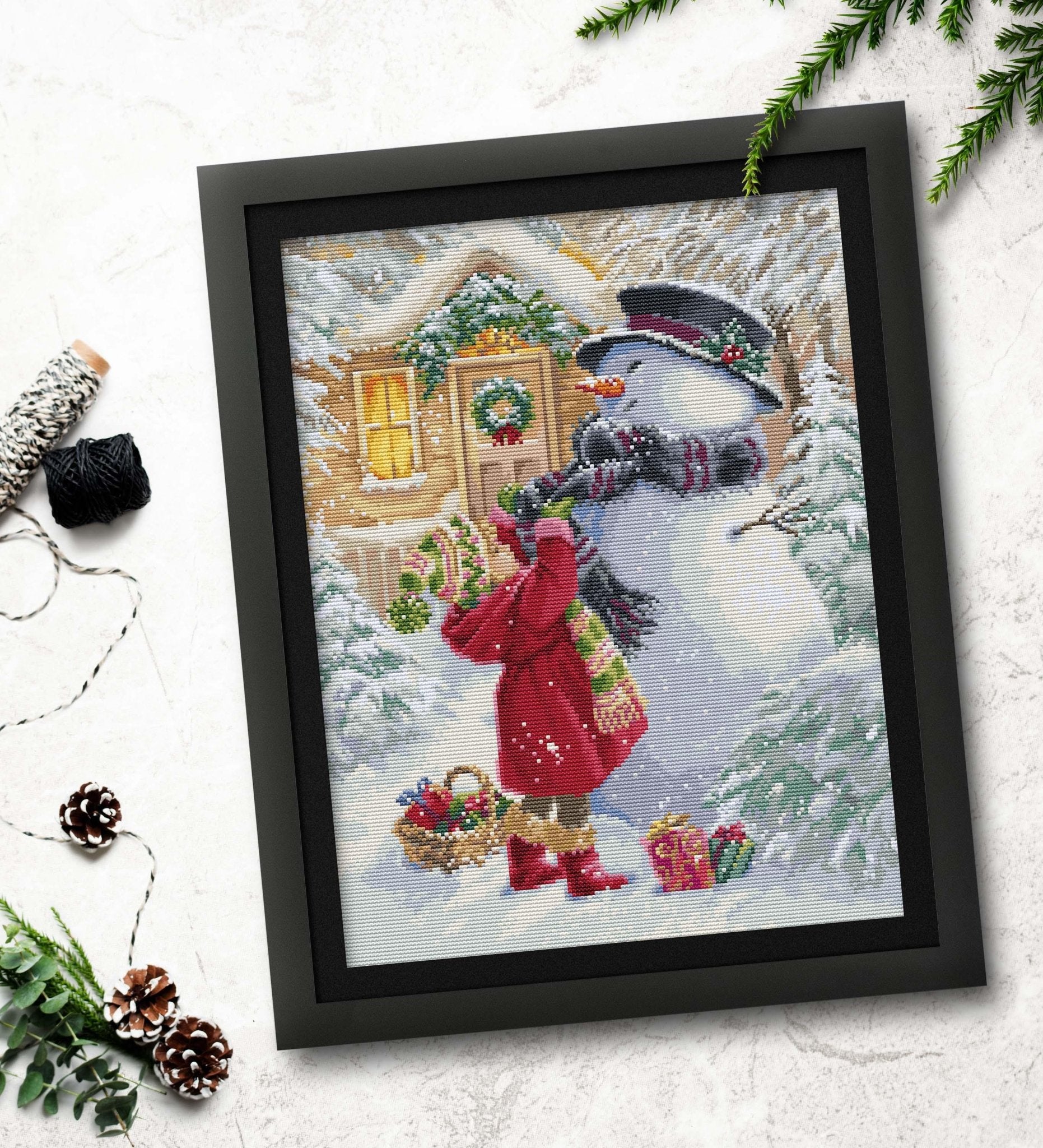 Cross Stitch Kit Luca - S - The Girl With Gifts, BU5018 - Luca - S Yarns